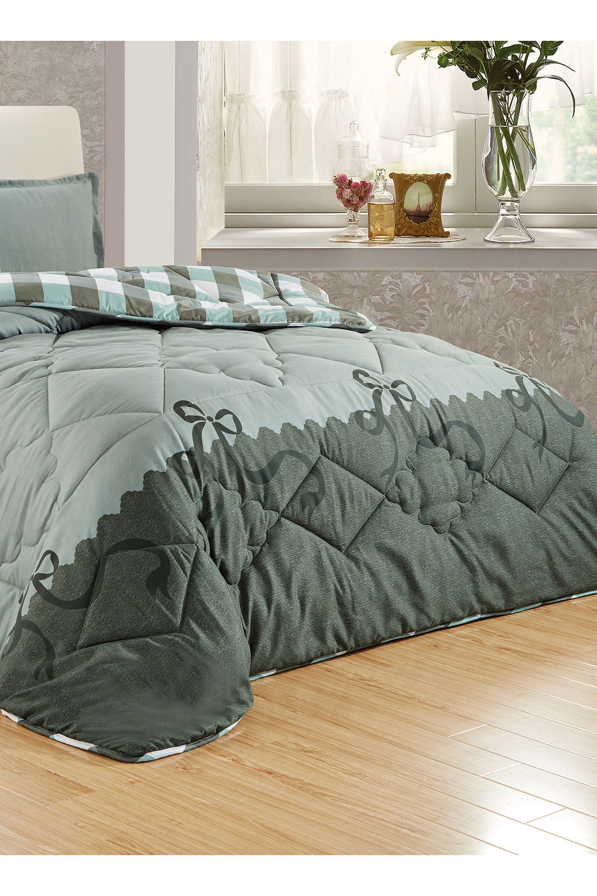 Generic-Comforter Set 4 Piece Single Size Elegant Bedspread Lightweight Comforter Suitable for All Seasons 3