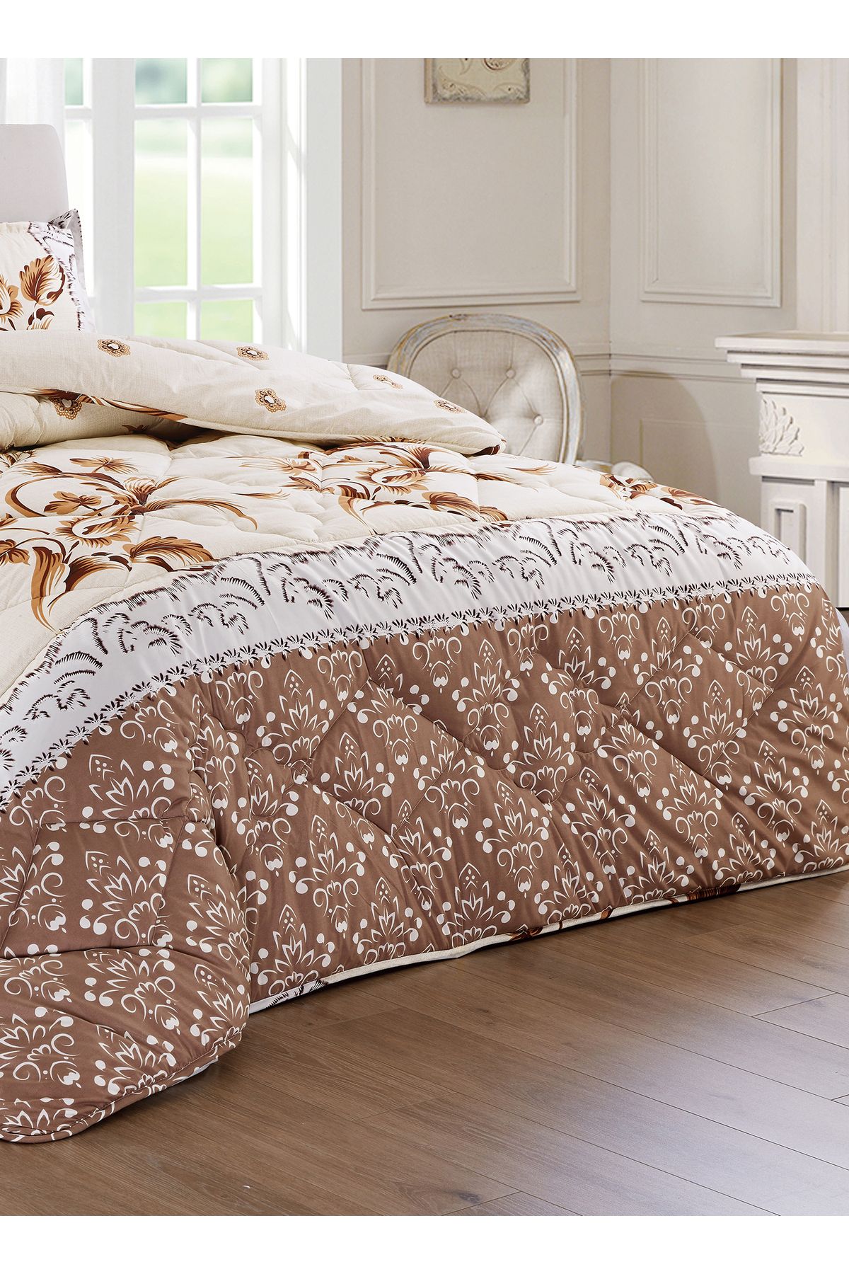 Generic-Comforter Set 4 Piece Single Size Elegant Bedspread Lightweight Comforter Suitable for All Seasons 3