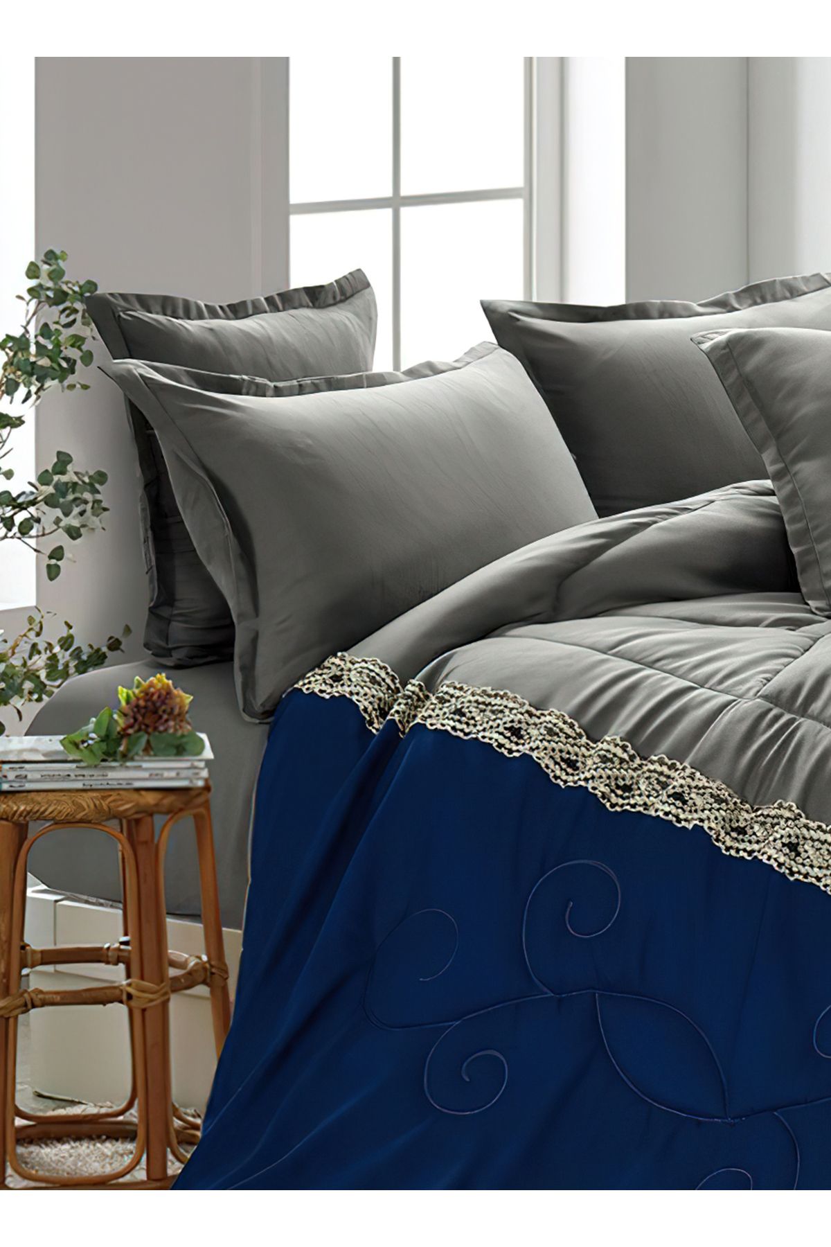 Generic-Comforter Set King Size 6 Pieces Comforter Set Twin Unisex Bedding Set 4