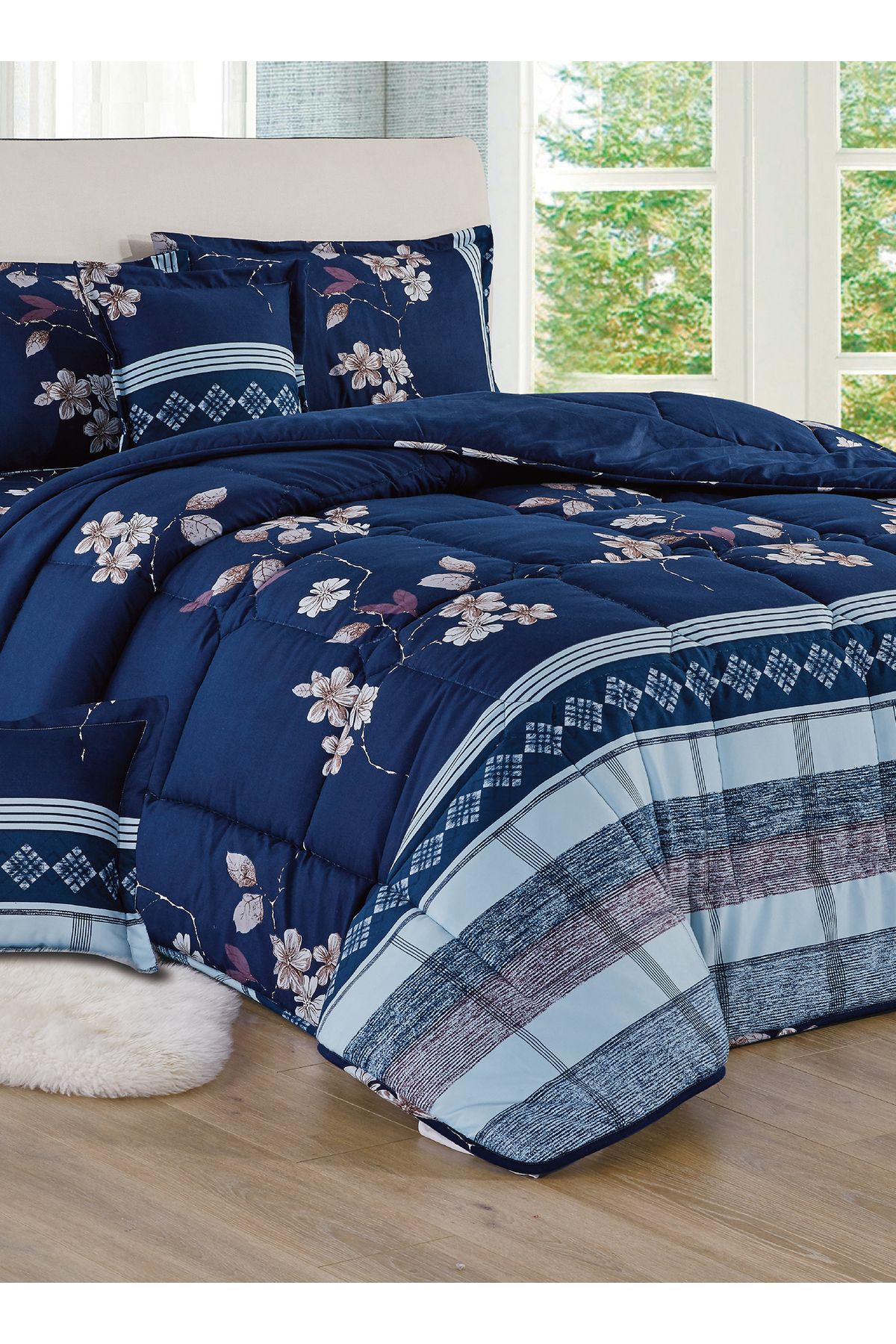Generic-Comforter Set King Size 6 Pieces Comforter Set Twin Unisex Bedding Set 5