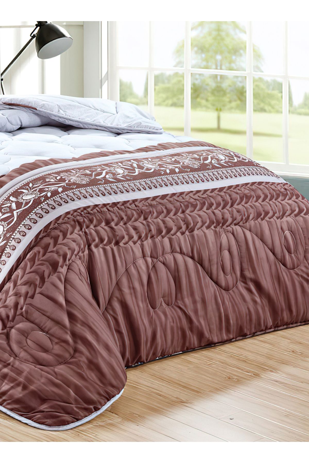 Generic-Comforter Set 4 Piece Single Size Elegant Bedspread Lightweight Comforter Suitable for All Seasons 3