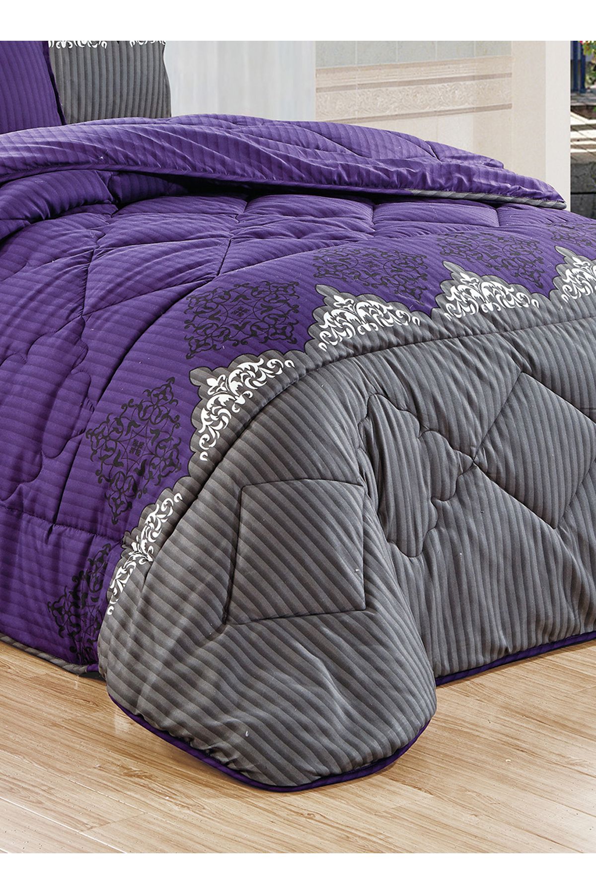 Generic-Comforter Set 4 Piece Single Size Elegant Bedspread Lightweight Comforter Suitable for All Seasons 2