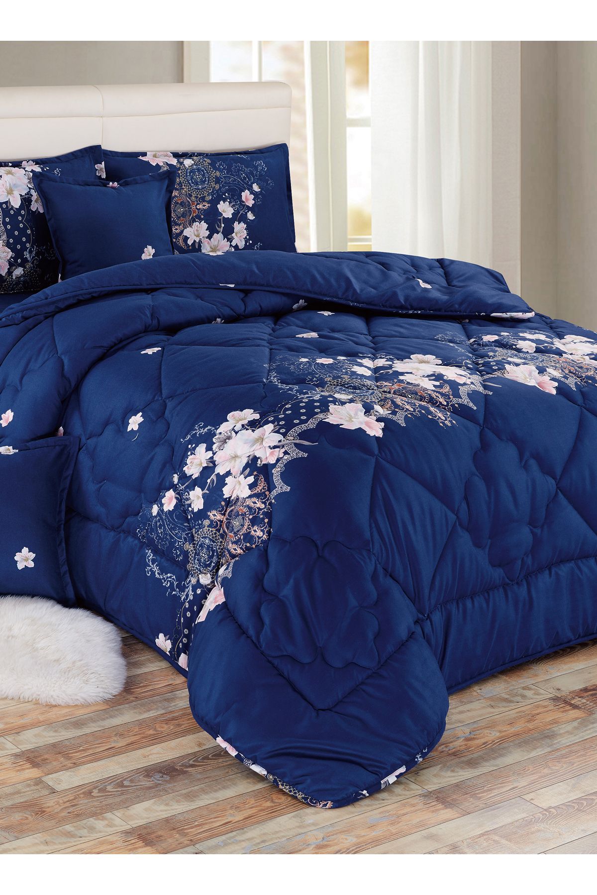 Generic-Comforter Set 4 Piece Single Size Elegant Bedspread Lightweight Comforter Suitable for All Seasons 5