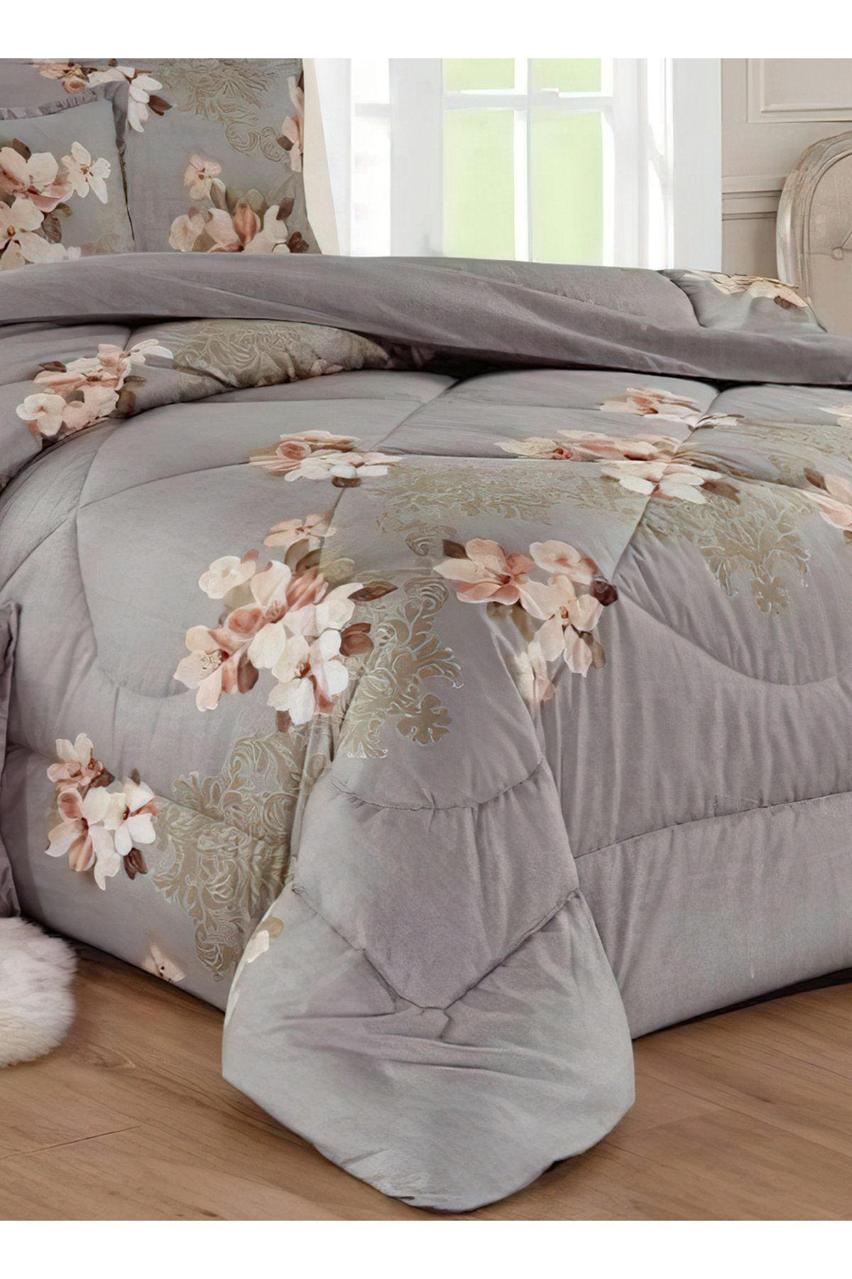Generic-Comforter Set 4 Piece Single Size Elegant Bedspread Lightweight Comforter Suitable for All Seasons 2