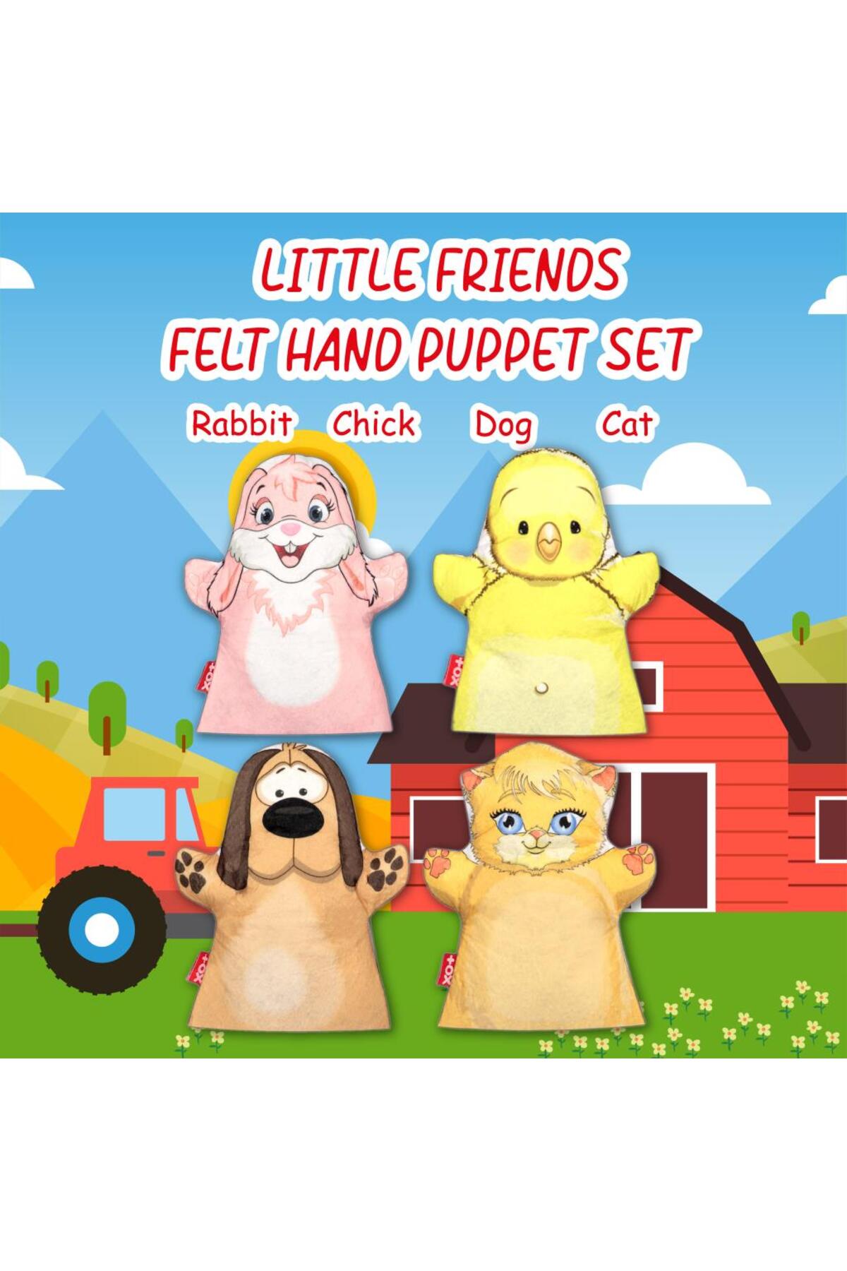ست عروسک دستی «دوستان کوچک ما»، ۴ تکه، اسباببازی آموزشی