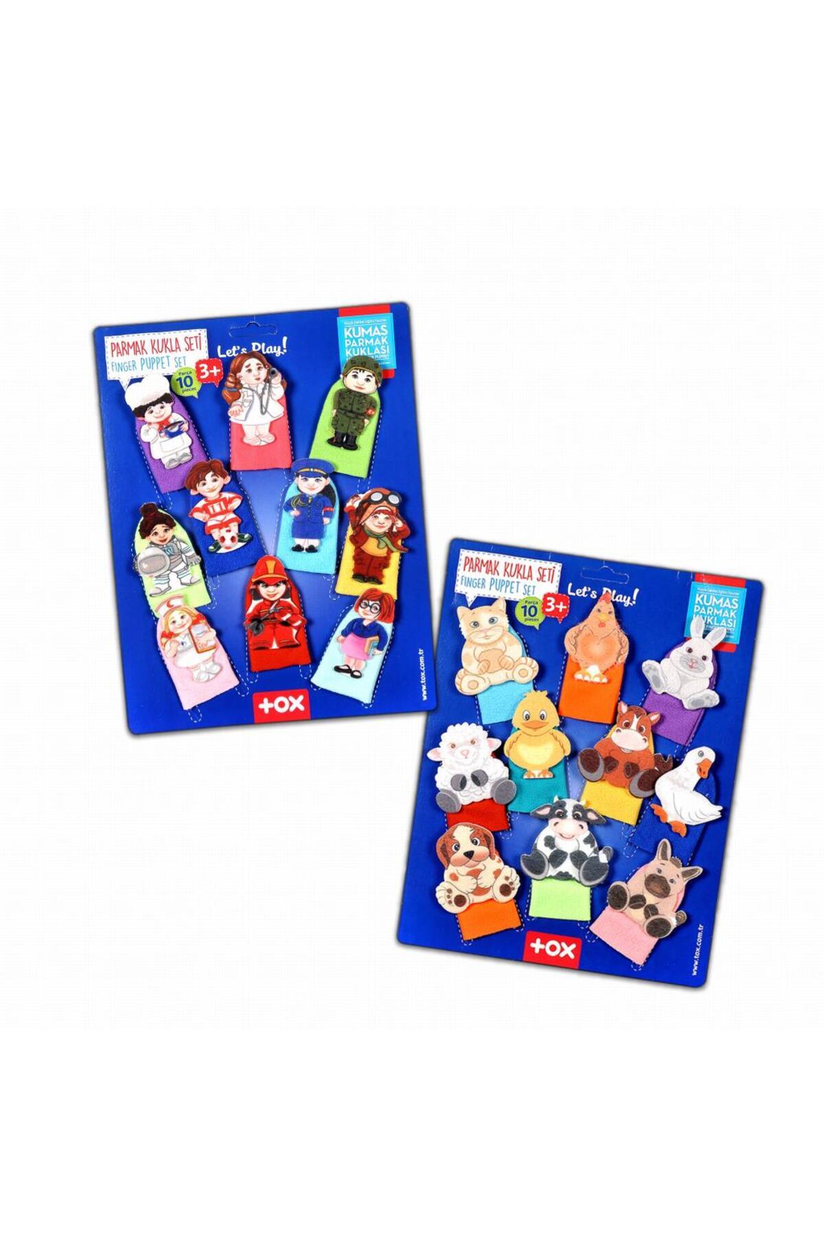 مجموعه ۲ عددی – ۲۰ عروسک انگشتی حیوانات و مشاغل T772 T762