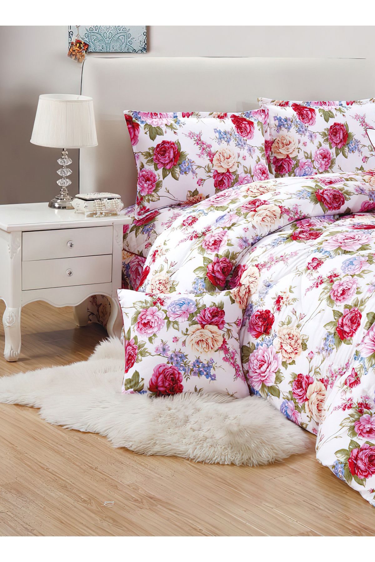 Generic-Comforter Set 4 Piece Single Size Elegant Bedspread Lightweight Comforter Suitable for All Seasons 2