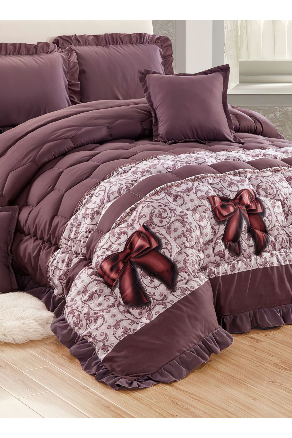 Generic-Comforter Set King Size 6 Pieces Comforter Set Twin Unisex Bedding Set 4