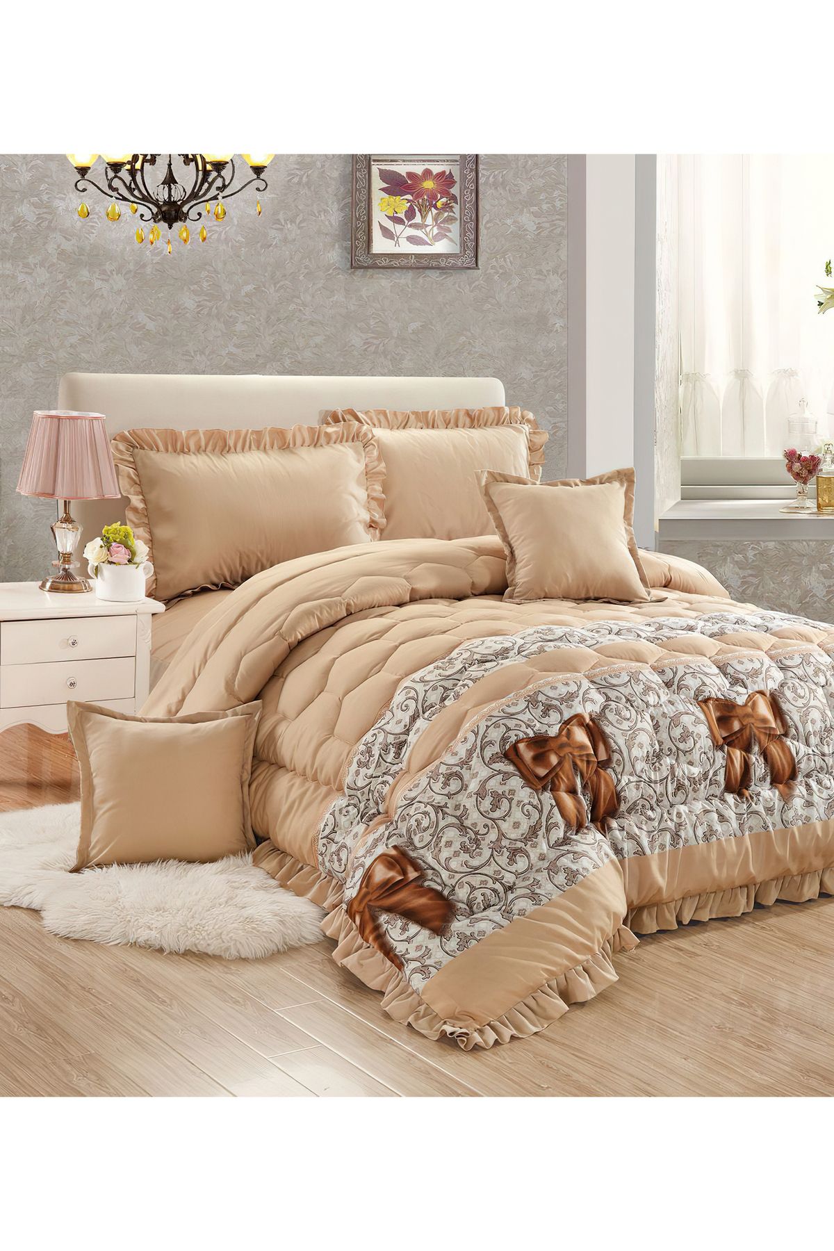 Generic-Comforter Set King Size 6 Pieces Comforter Set Twin Unisex Bedding Set 1