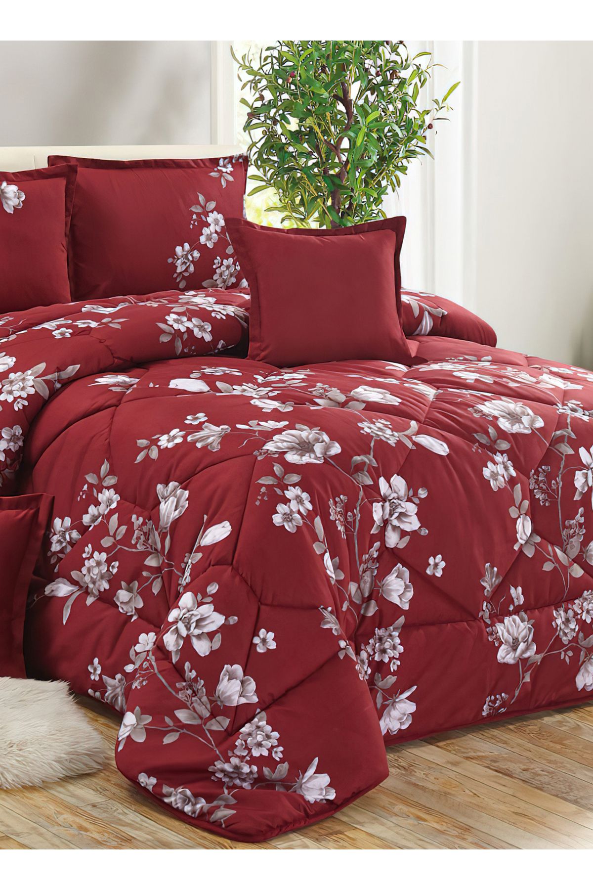 Generic-Comforter Set 4 Piece Single Size Elegant Bedspread Lightweight Comforter Suitable for All Seasons 4