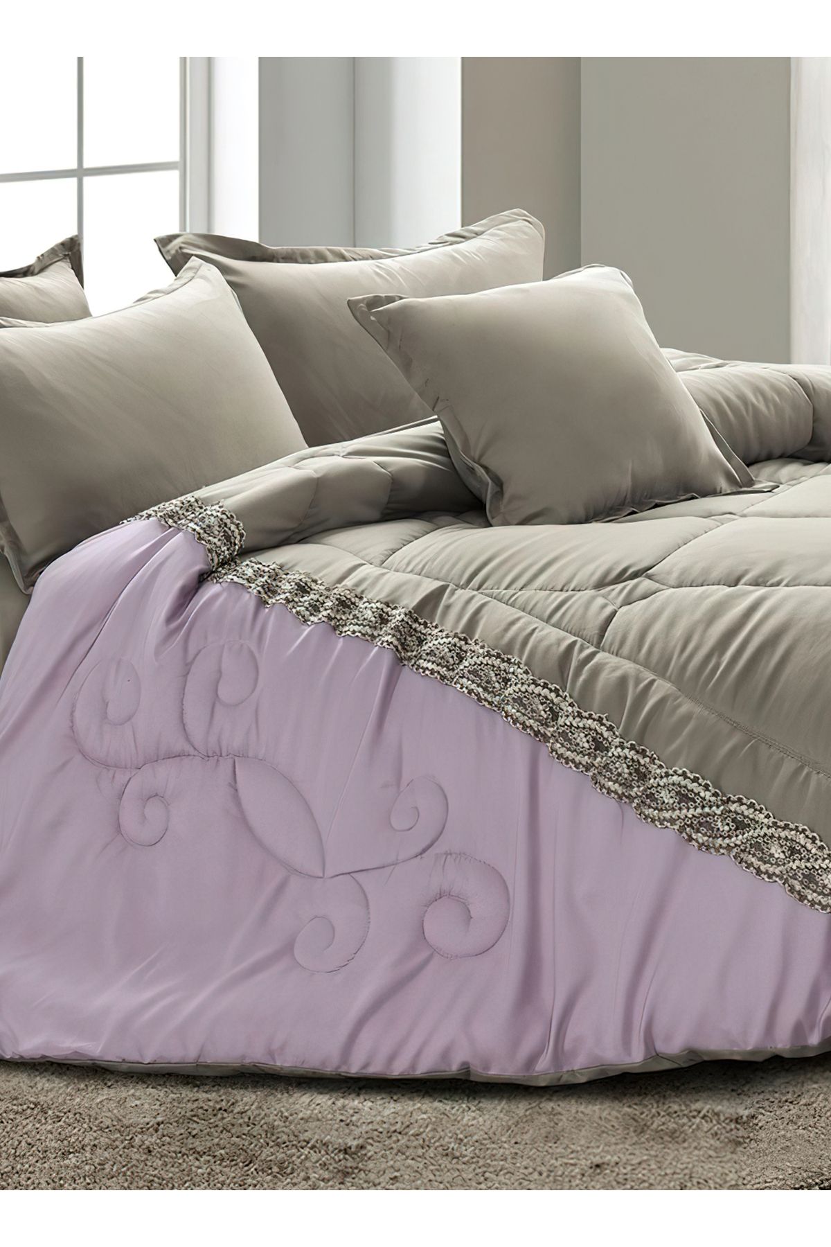 Generic-Comforter Set King Size 6 Pieces Comforter Set Twin Unisex Bedding Set 4