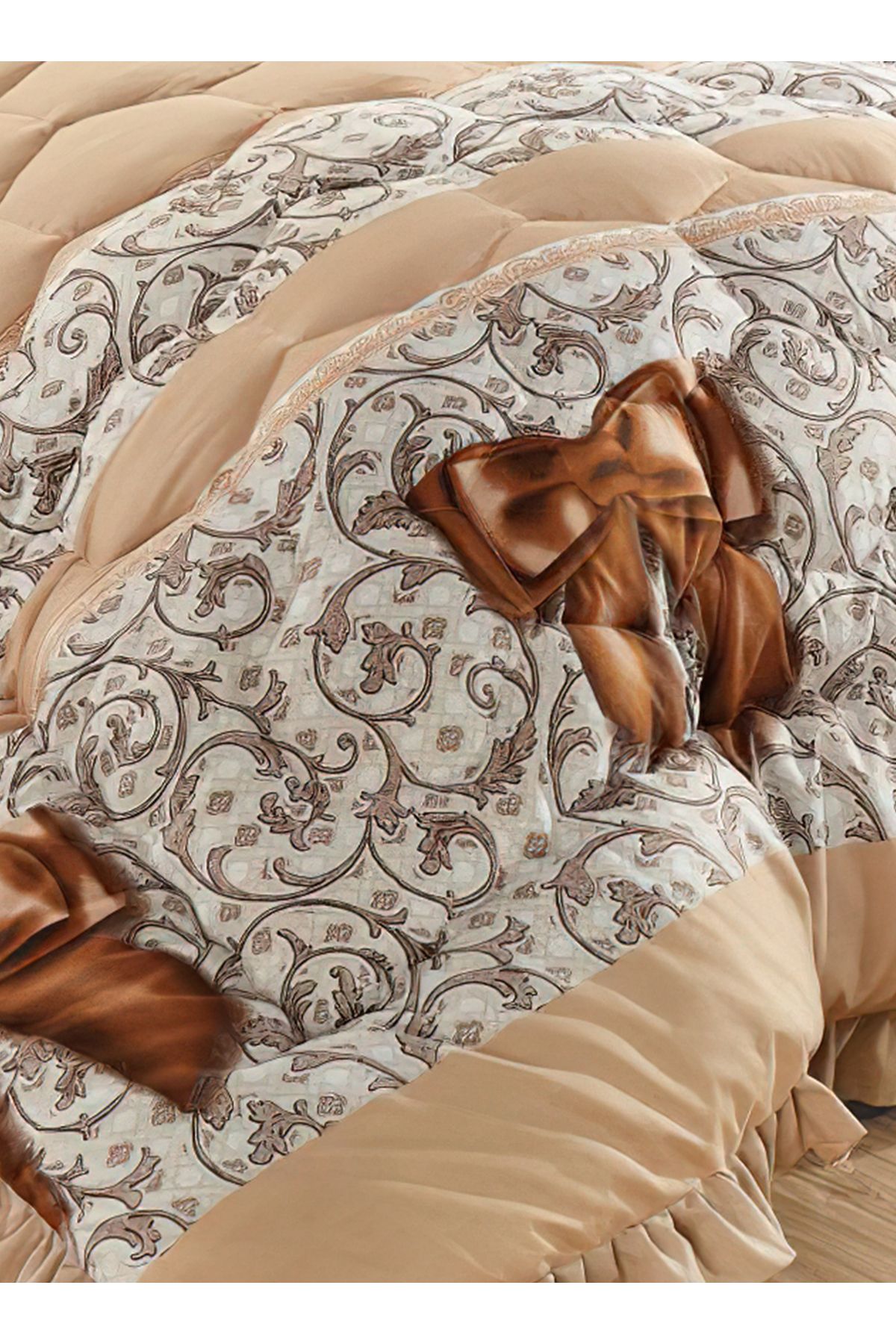 Generic-Comforter Set 4 Piece Single Size Elegant Bedspread Lightweight Comforter Suitable for All Seasons 5