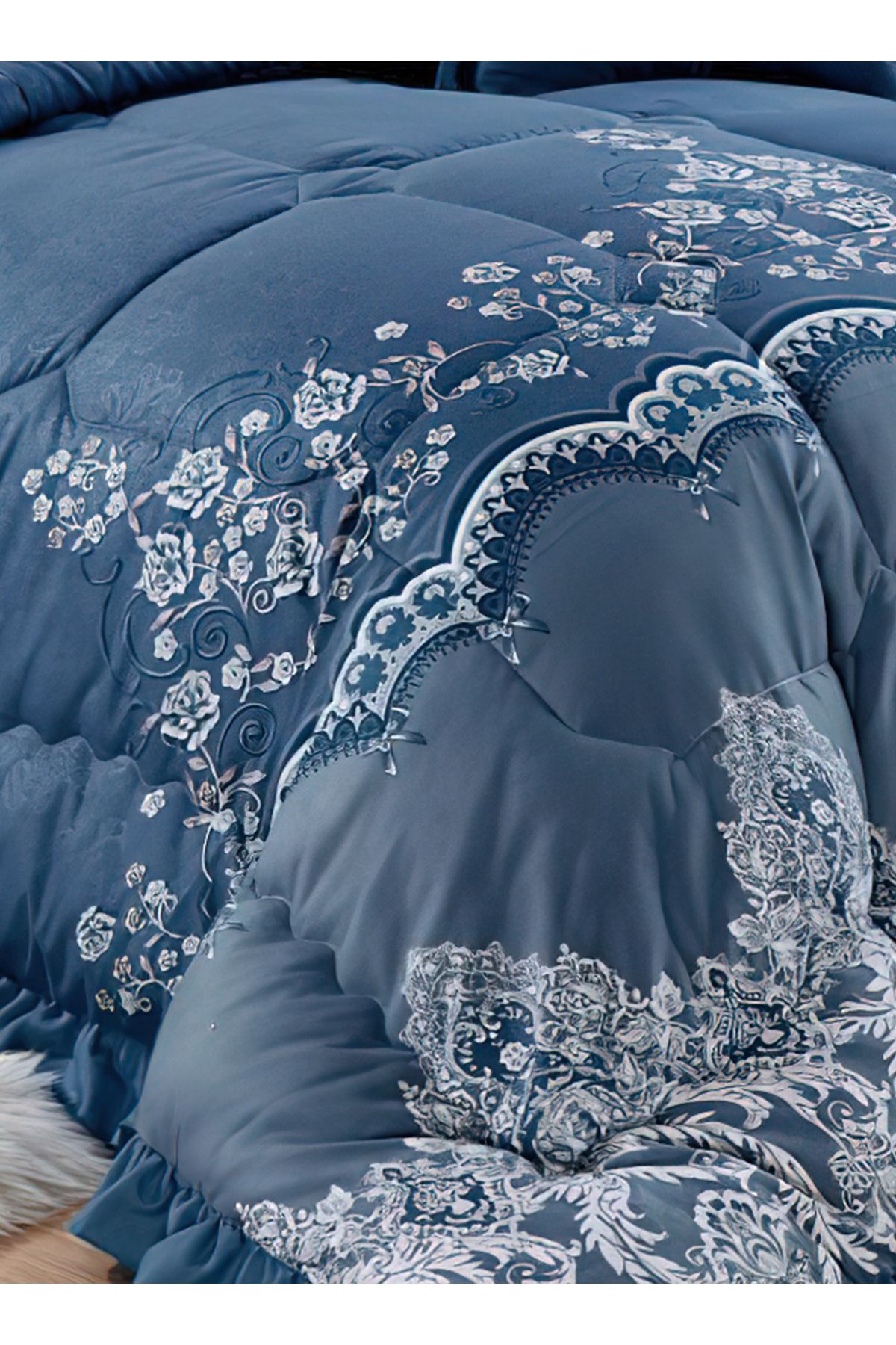 Generic-Comforter Set 4 Piece Single Size Elegant Bedspread Lightweight Comforter Suitable for All Seasons 5