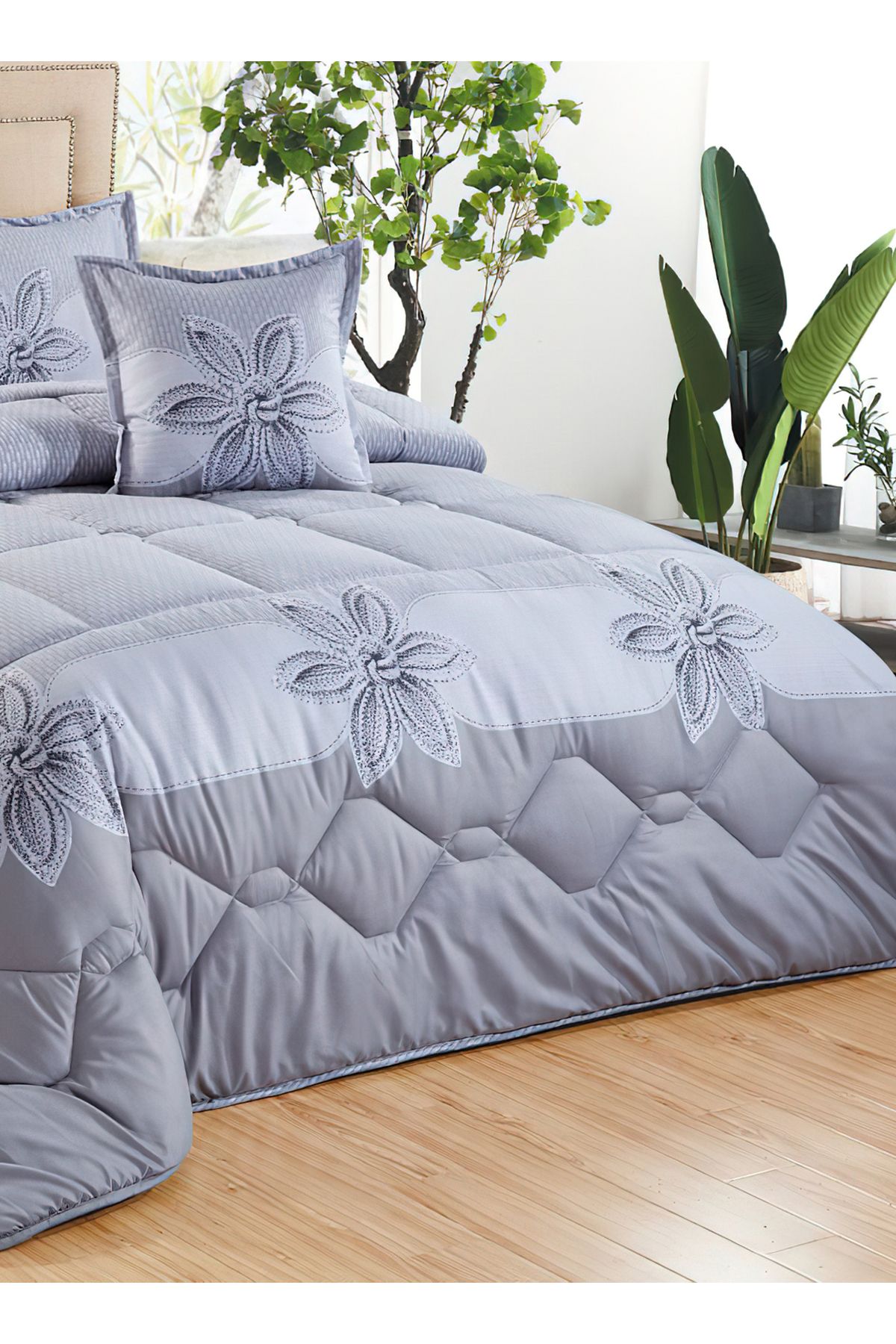 Generic-Comforter Set 4 Piece Single Size Elegant Bedspread Lightweight Comforter Suitable for All Seasons 3