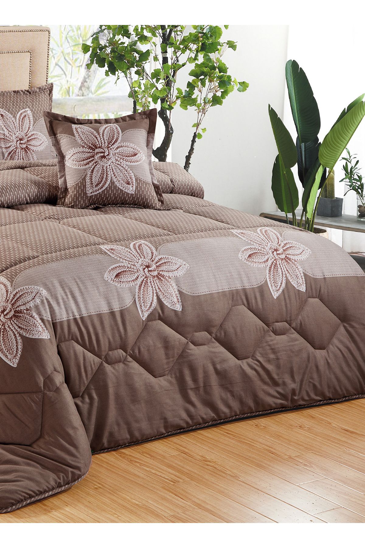 Generic-Comforter Set 4 Piece Single Size Elegant Bedspread Lightweight Comforter Suitable for All Seasons 3