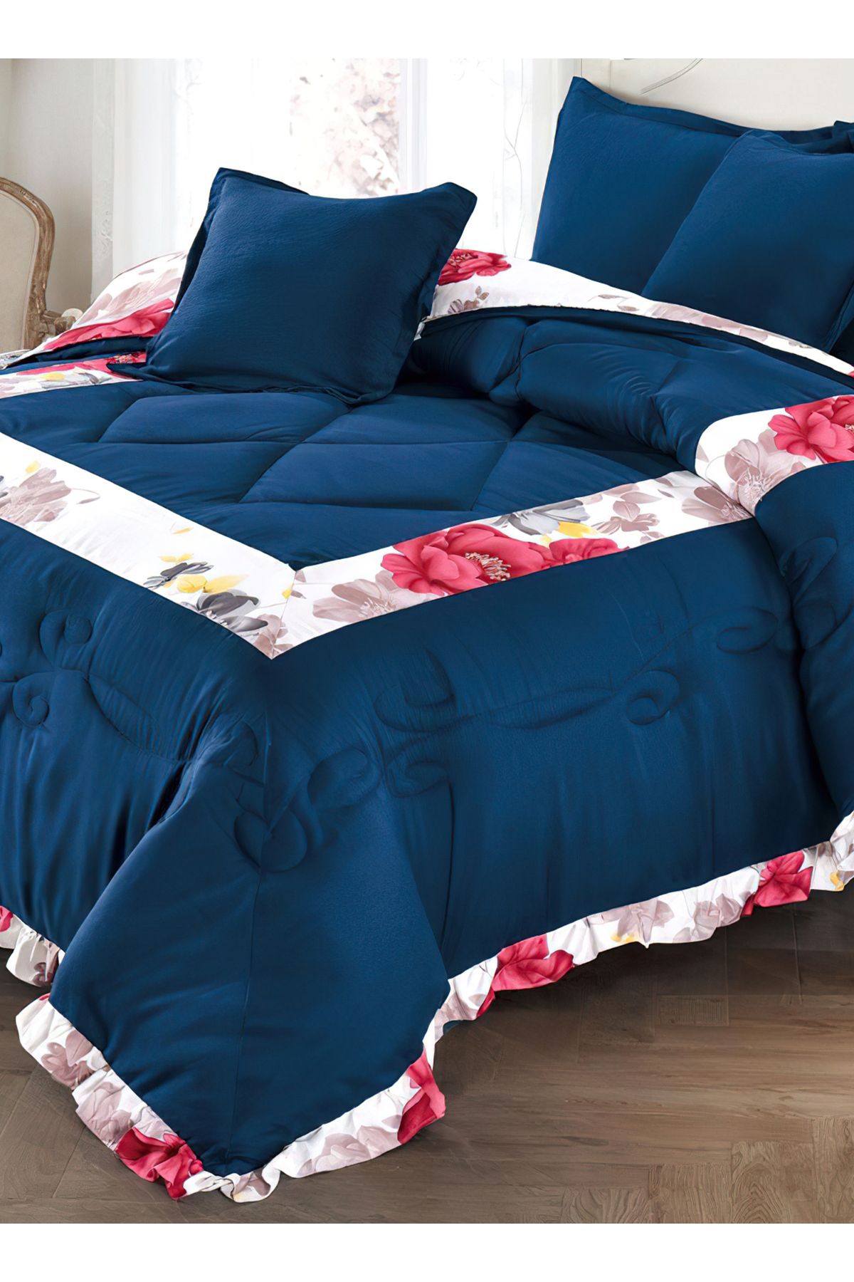 Generic-Comforter Set King Size 6 Pieces Comforter Set Twin Unisex Bedding Set 4