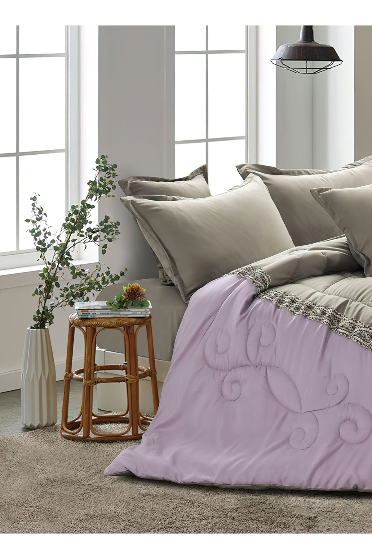 Generic-Comforter Set King Size 6 Pieces Comforter Set Twin Unisex Bedding Set 3