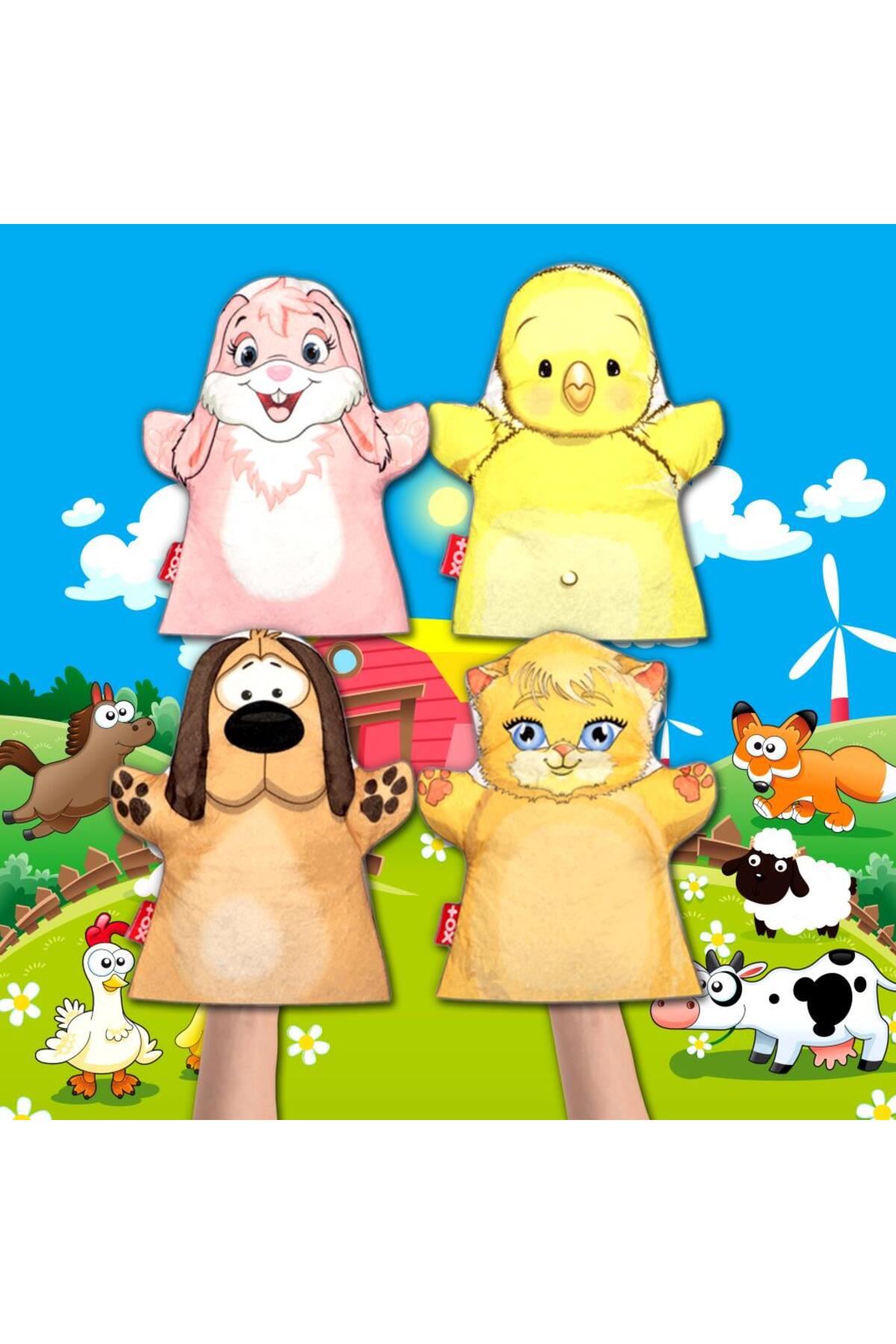 ست عروسک دستی «دوستان کوچک ما»، ۴ تکه، اسباببازی آموزشی