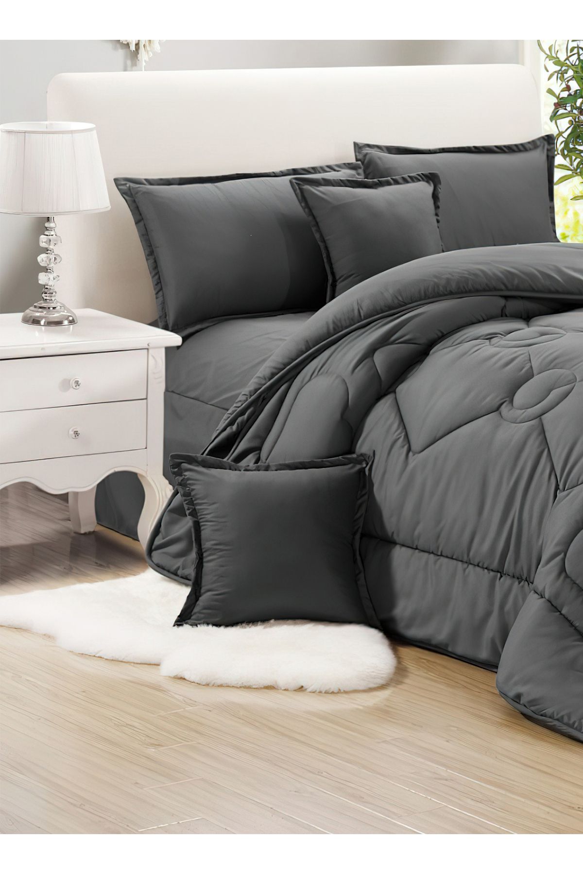 Generic-Comforter Set 4 Piece Single Size Elegant Bedspread Lightweight Comforter Suitable for All Seasons 2