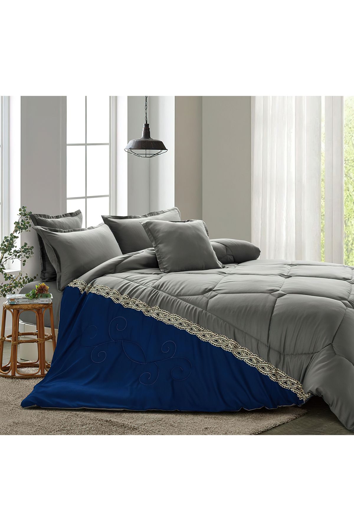 Generic-Comforter Set 4 Piece Single Size Elegant Bedspread Lightweight Comforter Suitable for All Seasons 1