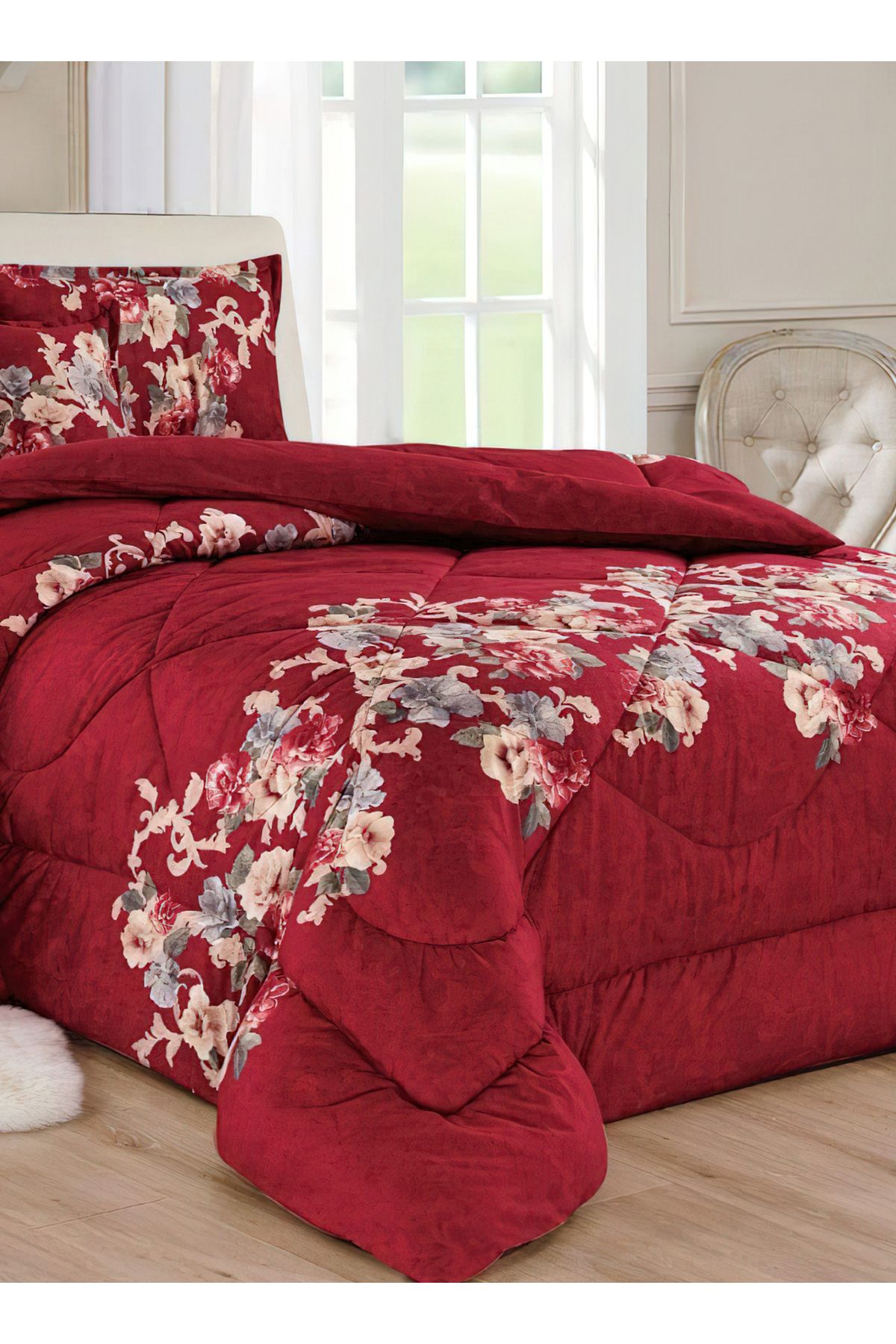 Generic-Comforter Set 4 Piece Single Size Elegant Bedspread Lightweight Comforter Suitable for All Seasons 4