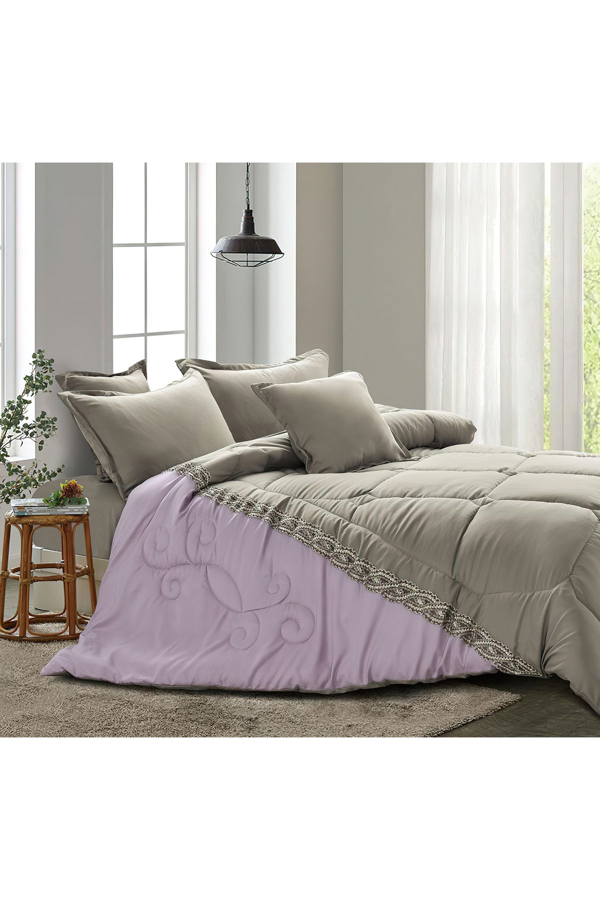 Generic-Comforter Set King Size 6 Pieces Comforter Set Twin Unisex Bedding Set 1