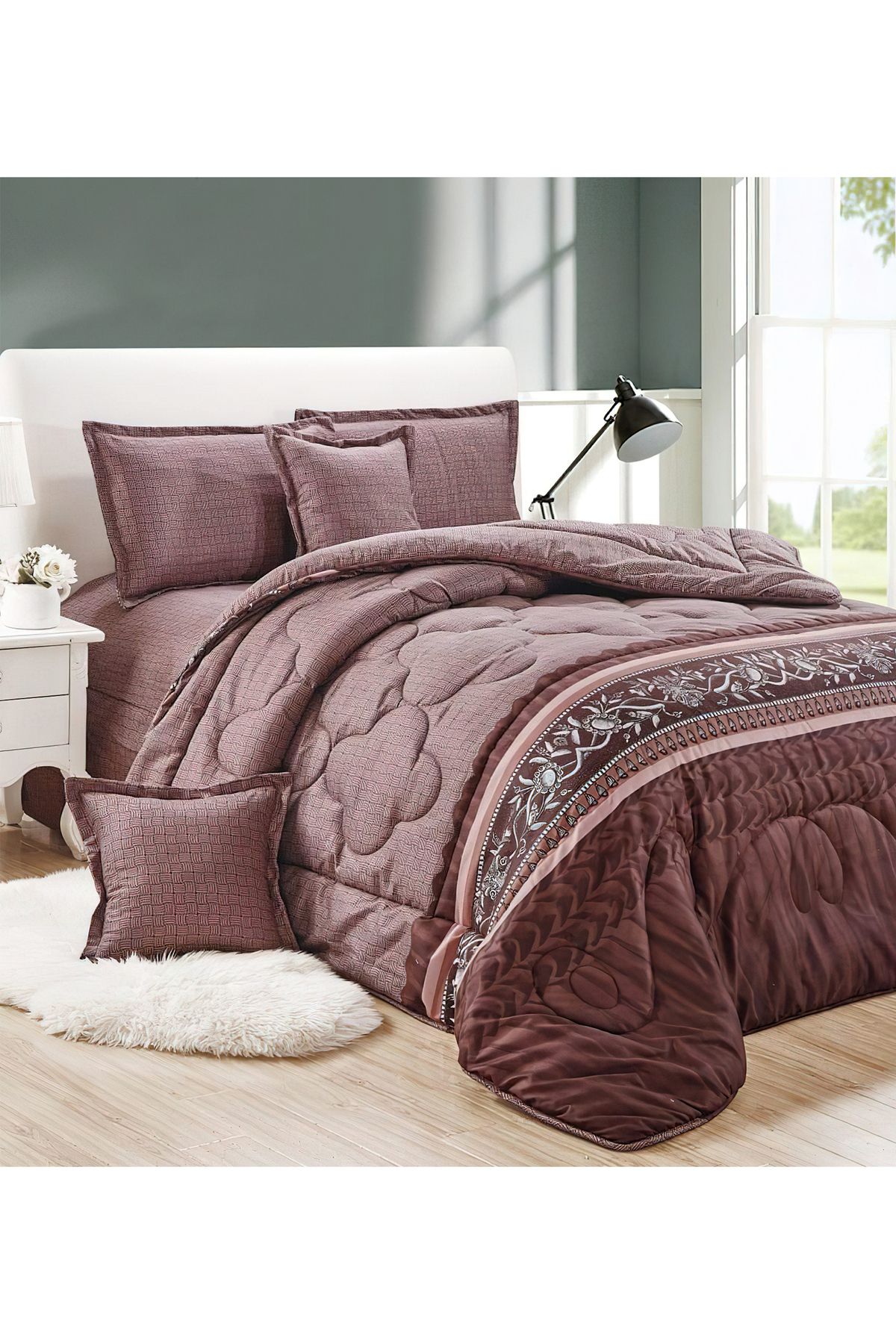 Generic-Comforter Set King Size 6 Pieces Comforter Set Twin Unisex Bedding Set 1