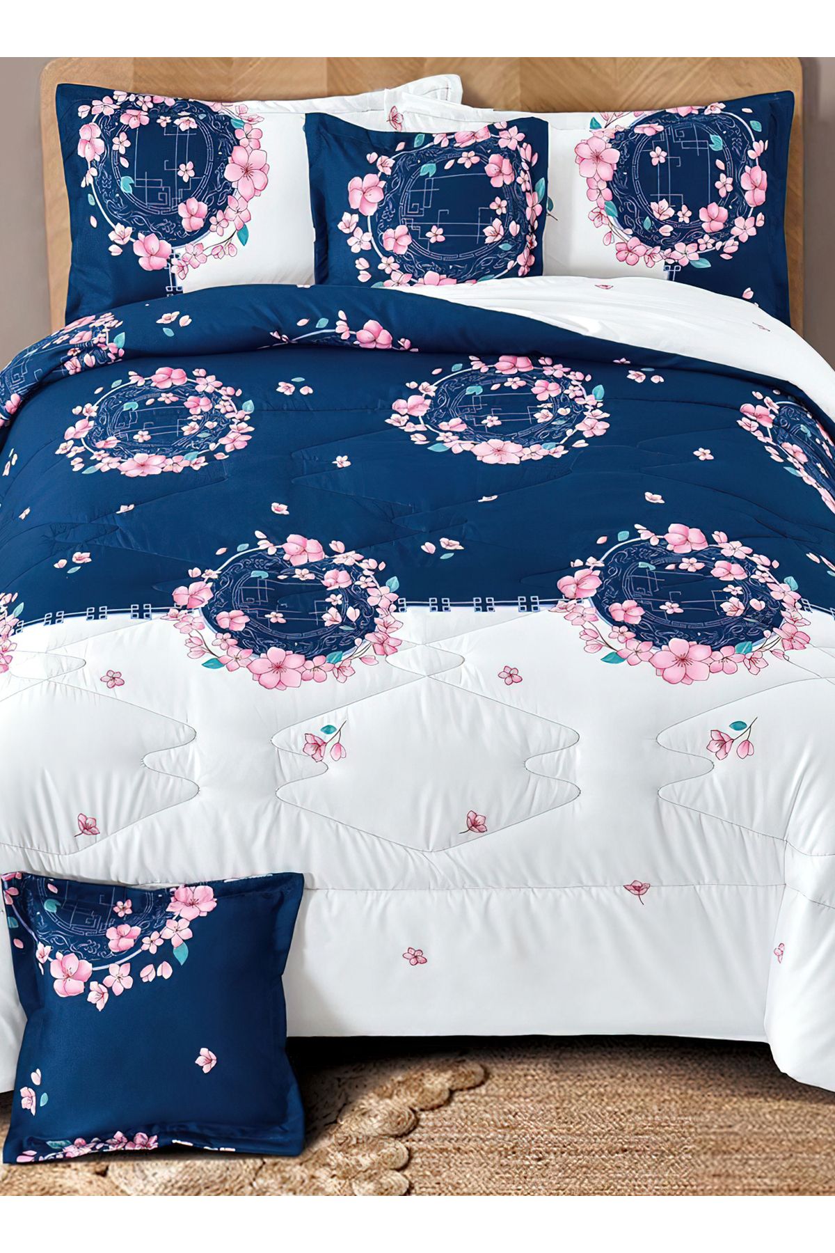 Generic-Comforter Set King Size 6 Pieces Comforter Set Twin Unisex Bedding Set 4