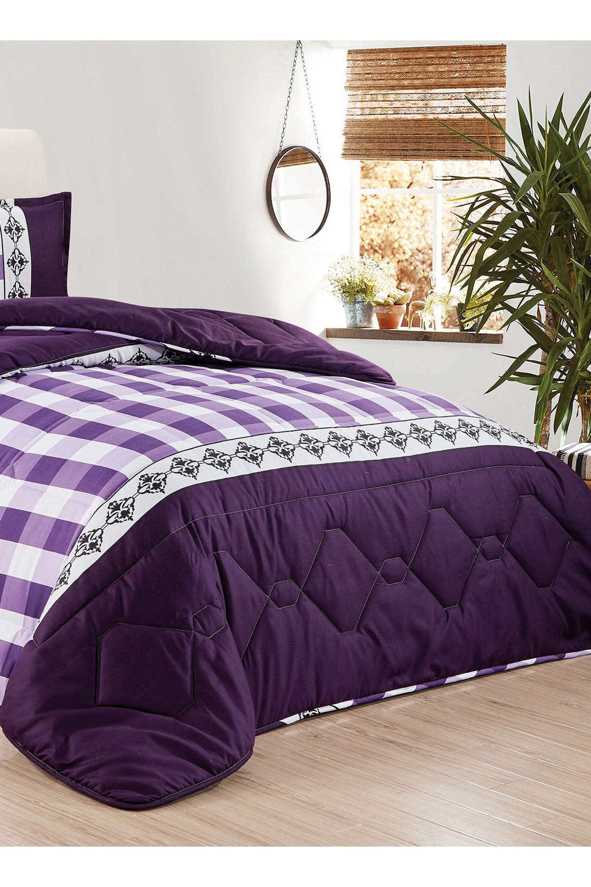 Generic-Comforter Set 4 Piece Single Size Elegant Bedspread Lightweight Comforter Suitable for All Seasons 3