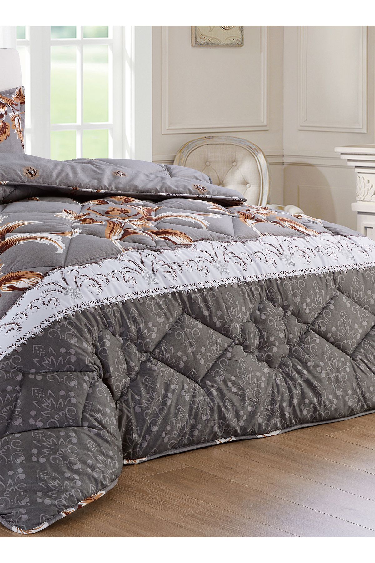 Generic-Comforter Set 4 Piece Single Size Elegant Bedspread Lightweight Comforter Suitable for All Seasons 3