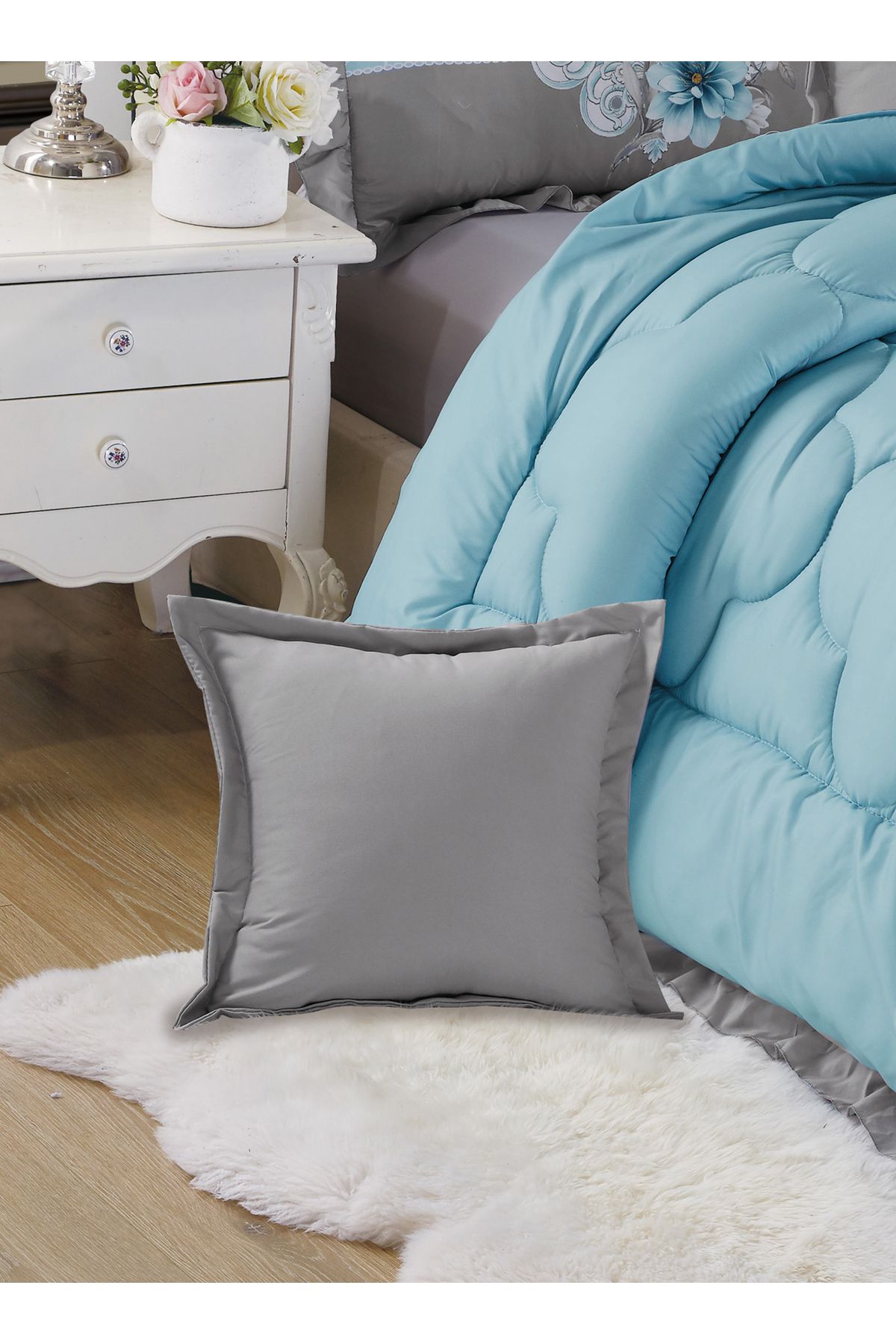 Generic-Comforter Set 4 Piece Single Size Elegant Bedspread Lightweight Comforter Suitable for All Seasons 3