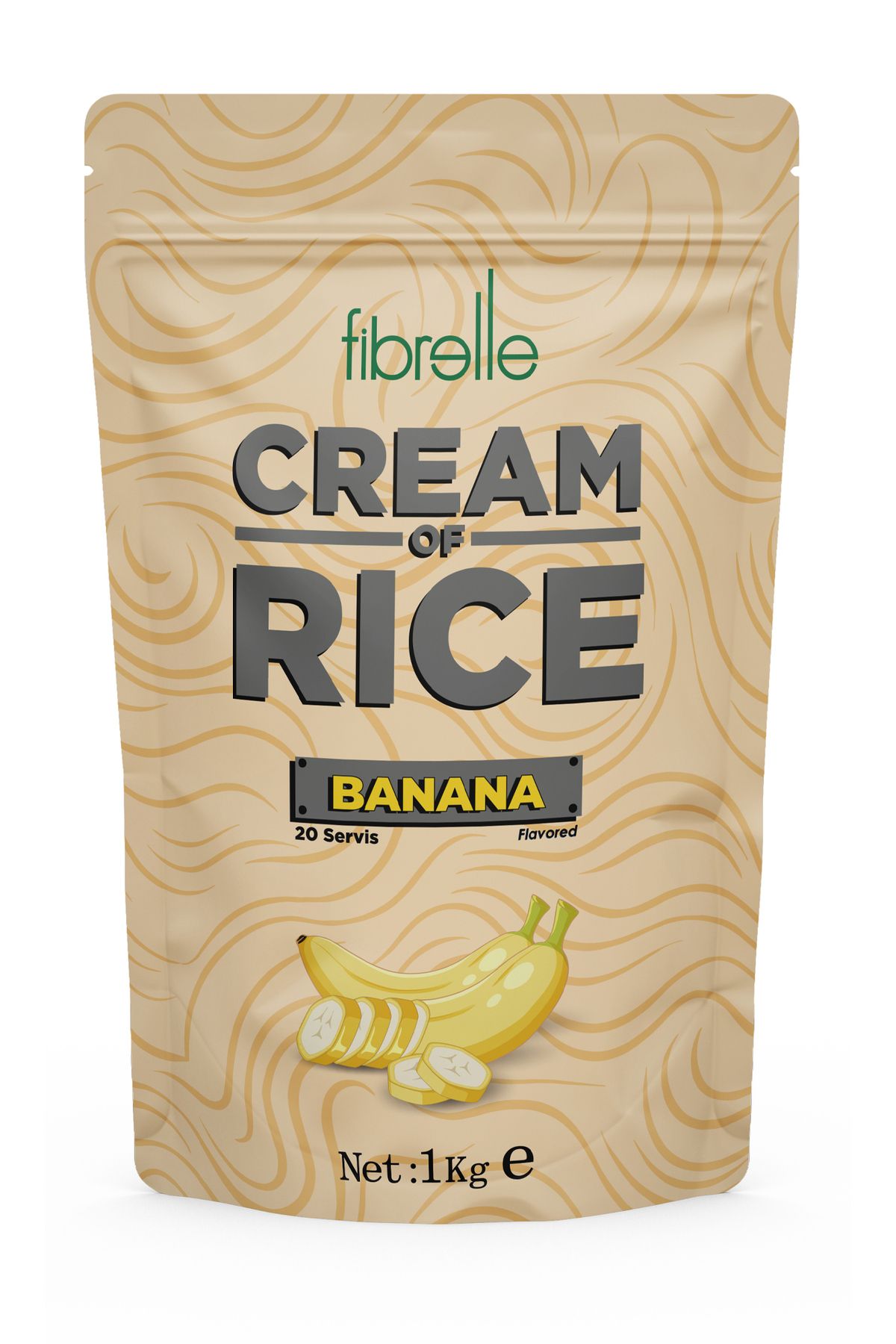 Fibrelle Cream Of Rice - Muz Aromalı - 1kg - 20 Servis