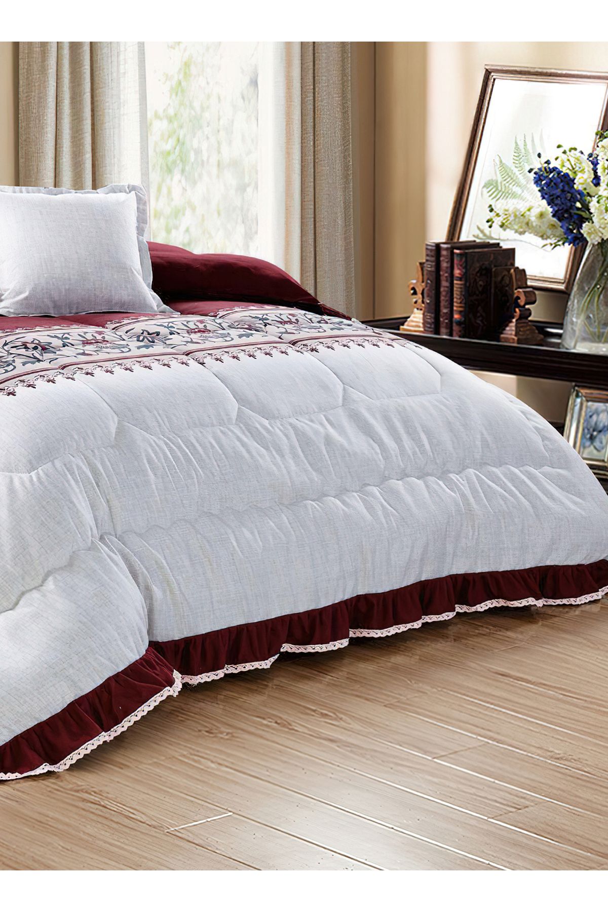 Generic-Comforter Set 4 Piece Single Size Elegant Bedspread Lightweight Comforter Suitable for All Seasons 3