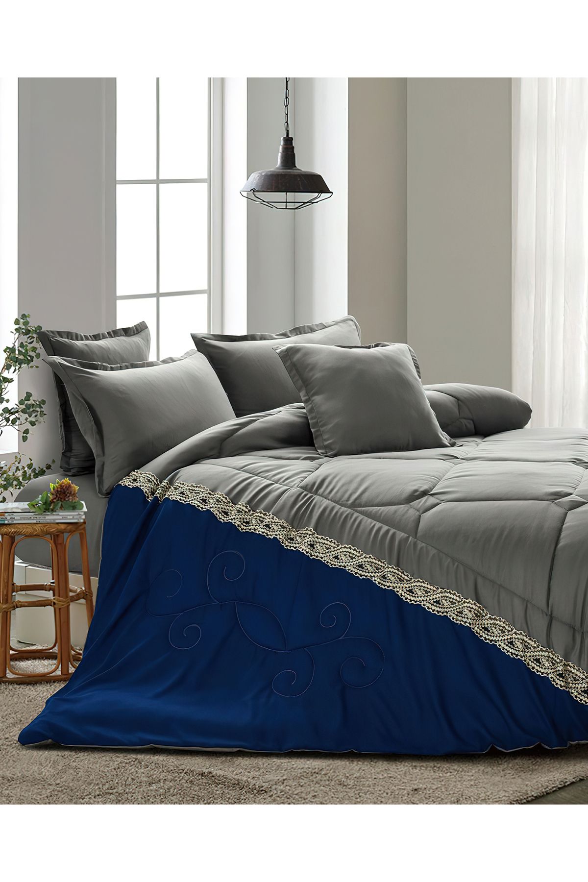 Generic-Comforter Set King Size 6 Pieces Comforter Set Twin Unisex Bedding Set 5