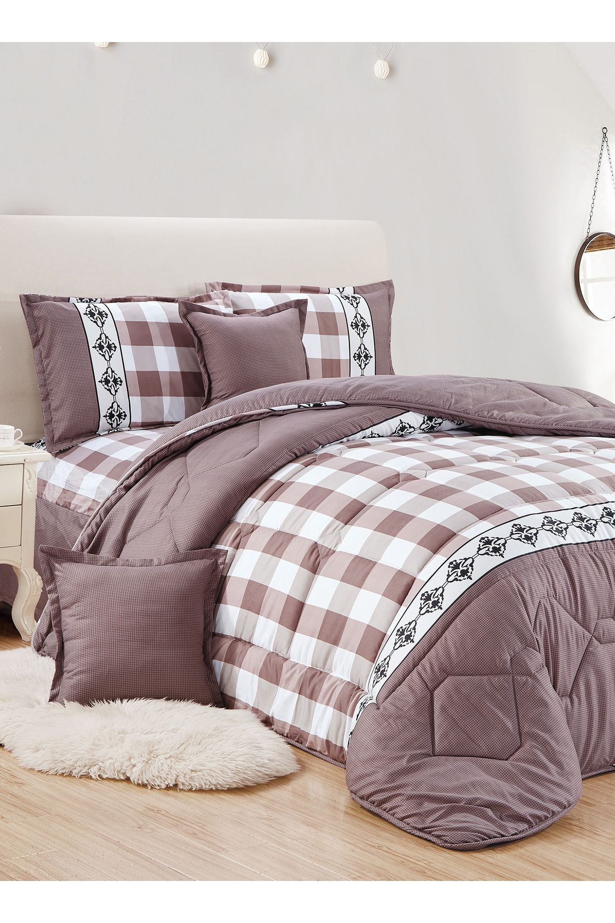 Generic-Comforter Set 4 Piece Single Size Elegant Bedspread Lightweight Comforter Suitable for All Seasons 1