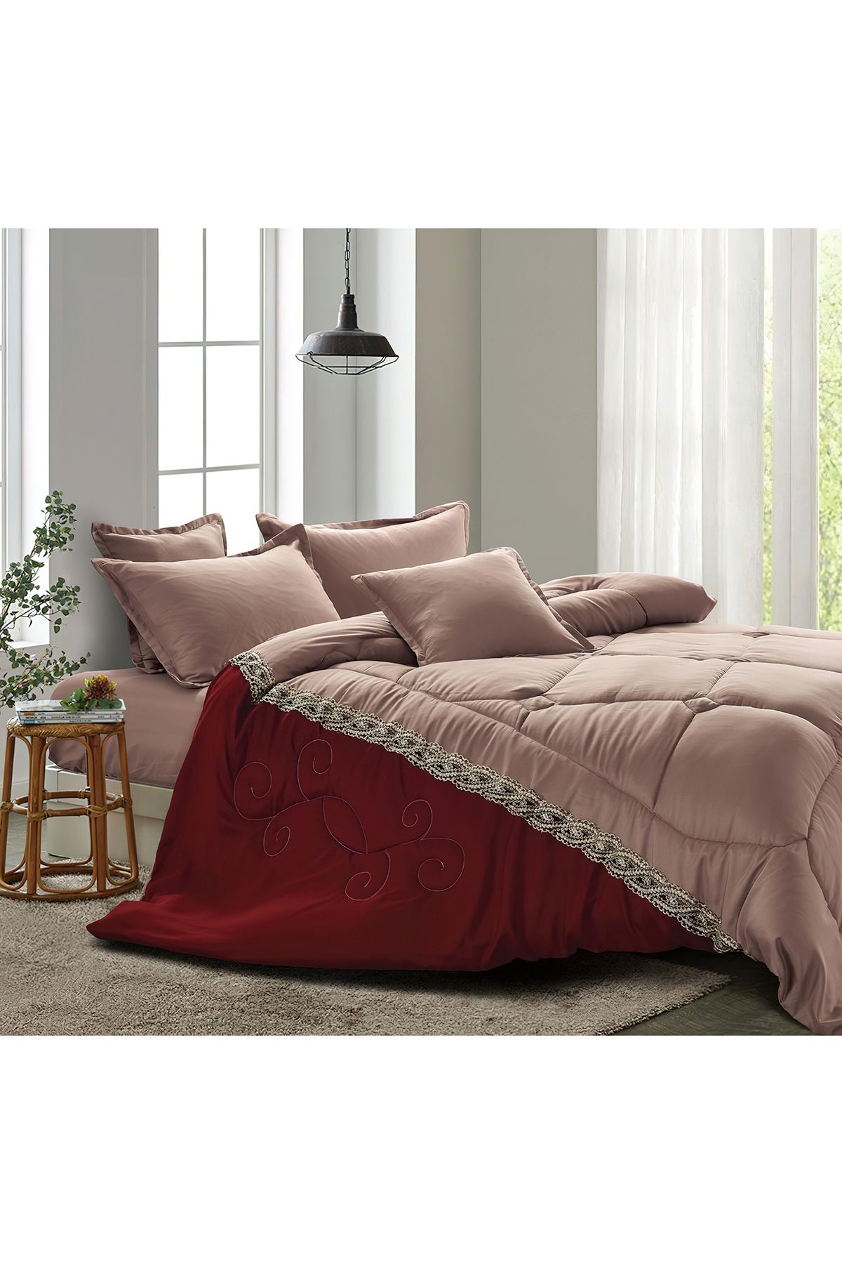 Generic-Comforter Set 4 Piece Single Size Elegant Bedspread Lightweight Comforter Suitable for All Seasons 1