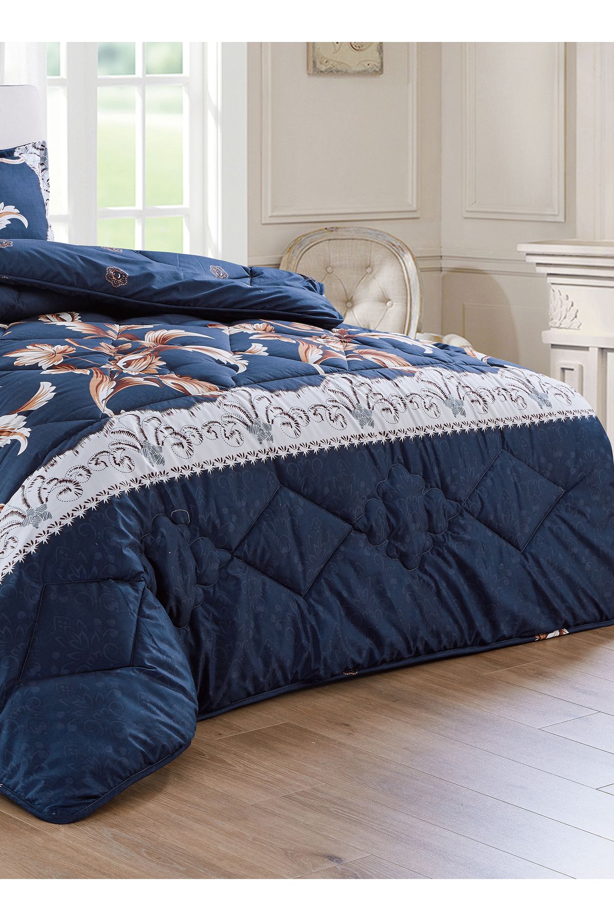 Generic-Comforter Set 4 Piece Single Size Elegant Bedspread Lightweight Comforter Suitable for All Seasons 3