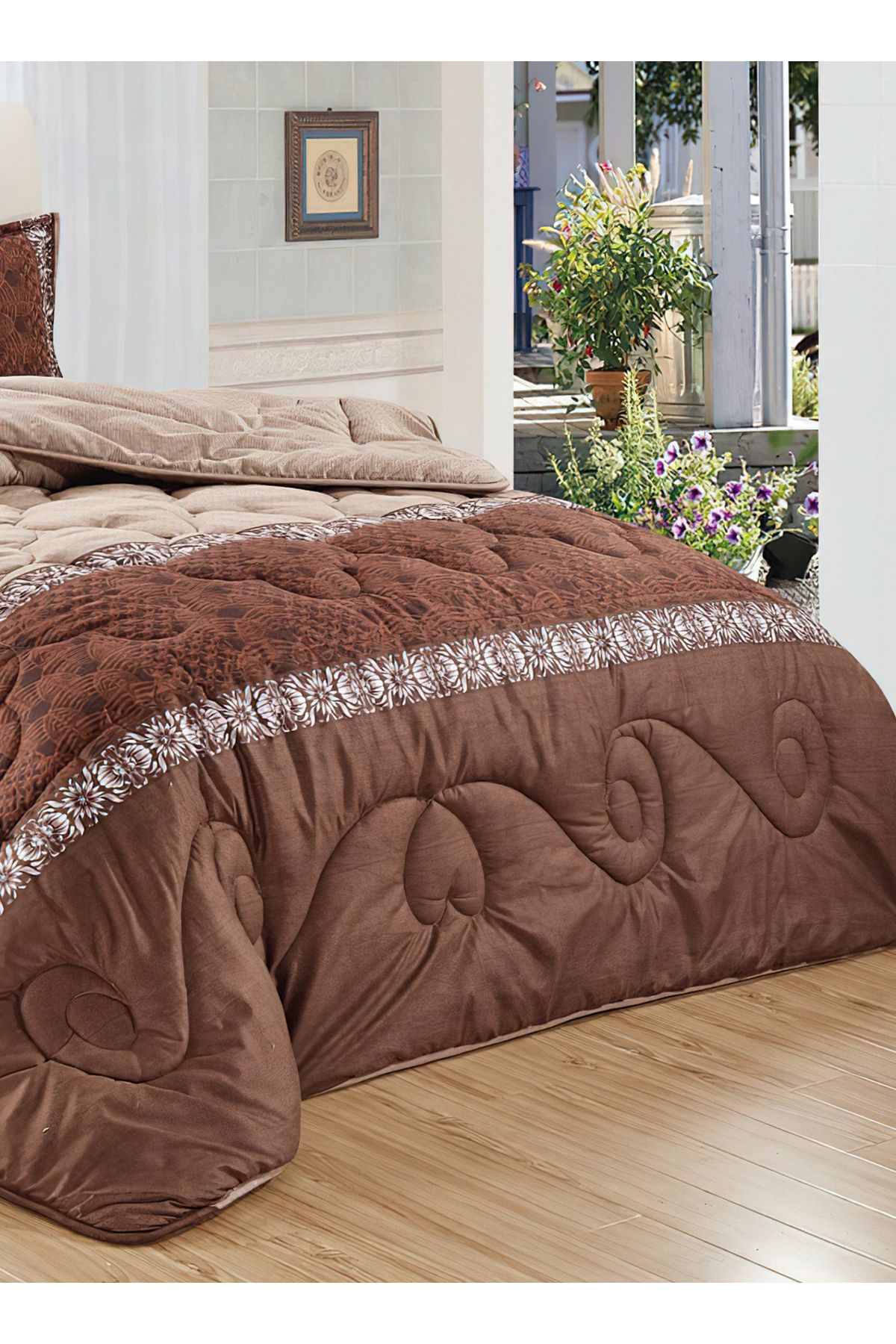 Generic-Comforter Set 4 Piece Single Size Elegant Bedspread Lightweight Comforter Suitable for All Seasons 3