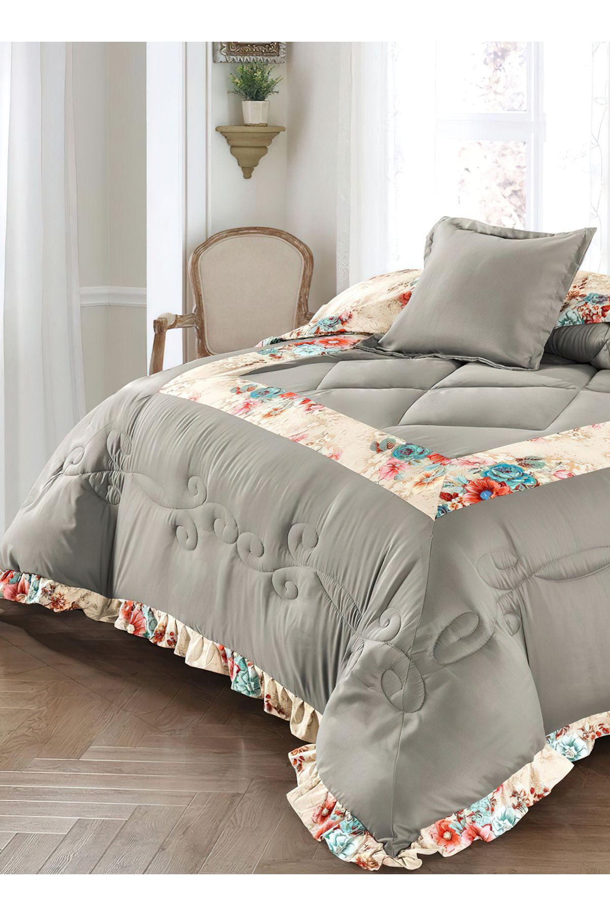 Generic-Comforter Set King Size 6 Pieces Comforter Set Twin Unisex Bedding Set 3
