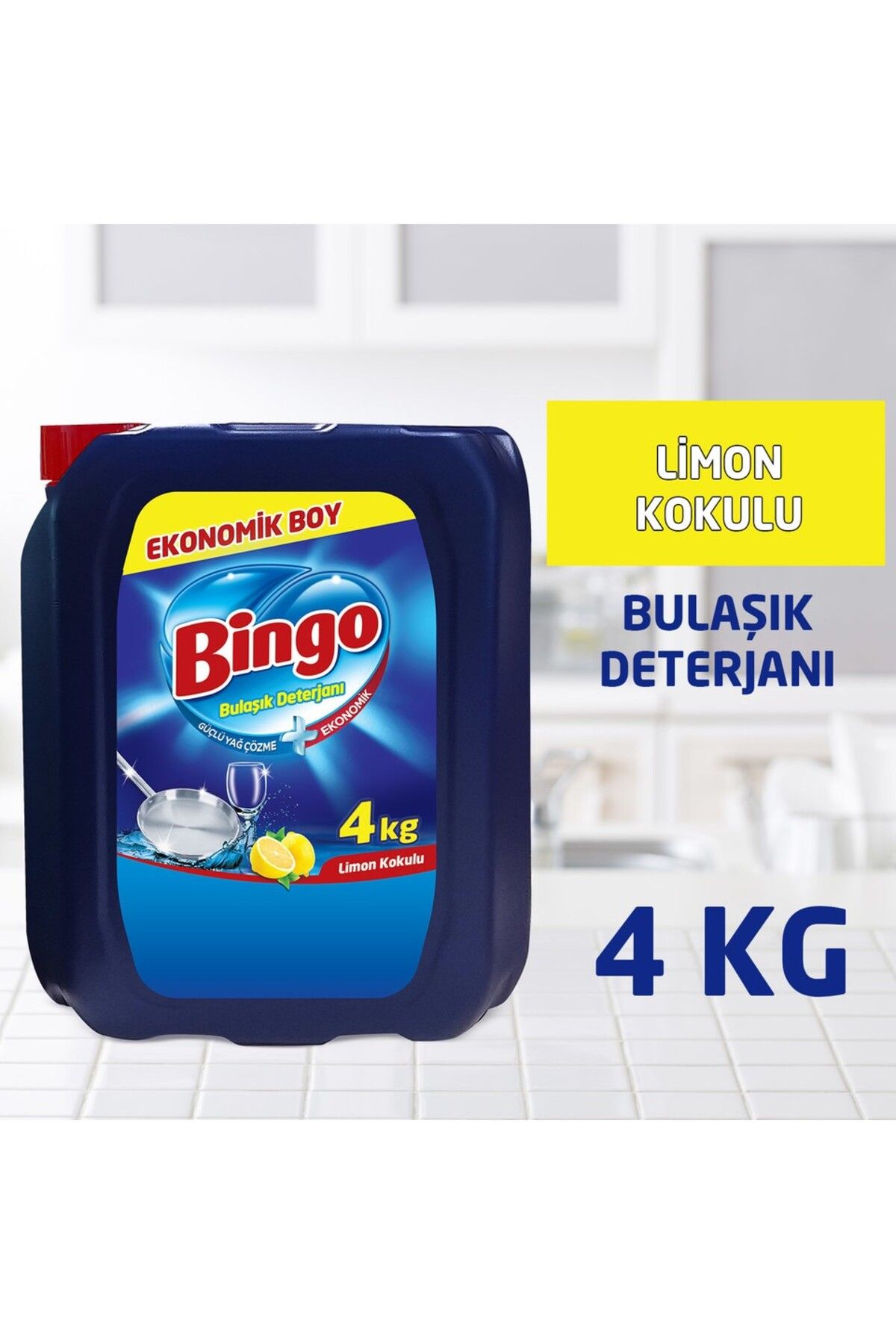 Bingo EL BULAŞIK SABUNU 4 KG LİMONLU