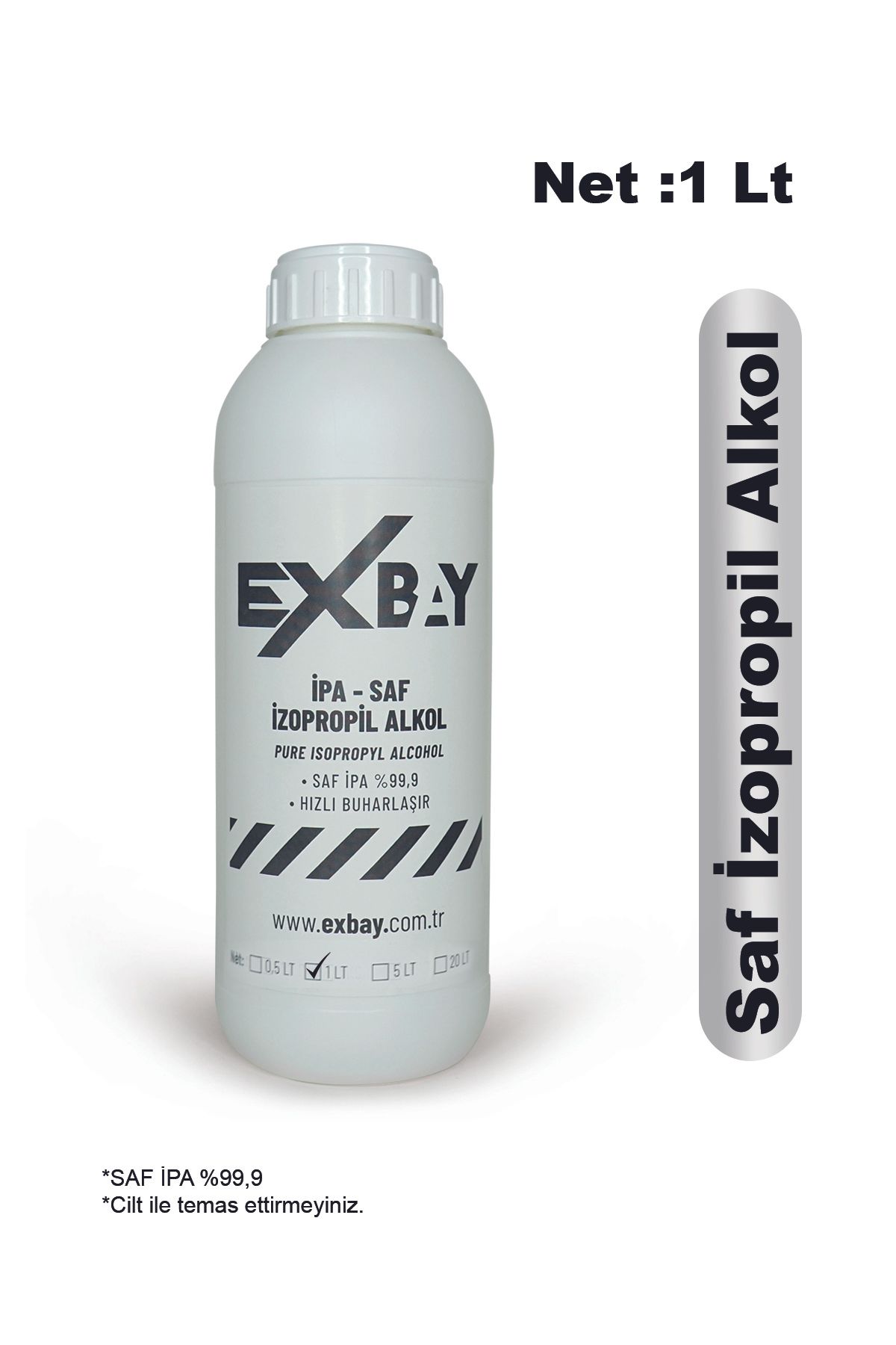 EXBAY Ipa | Saf Ipa Izo Propil Alkol Temizlik Solventi 1 L