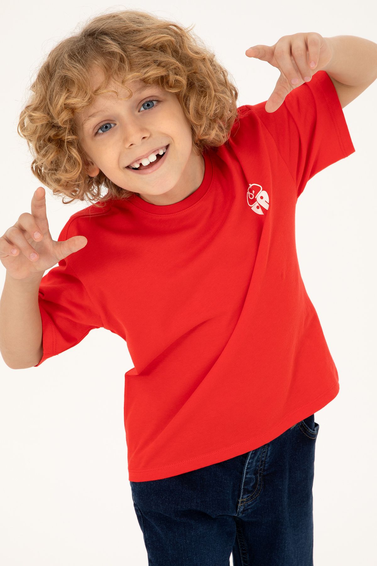 U.S. Polo Assn.-Boy's Red Basic T-Shirt 50295503 -Vr030 1