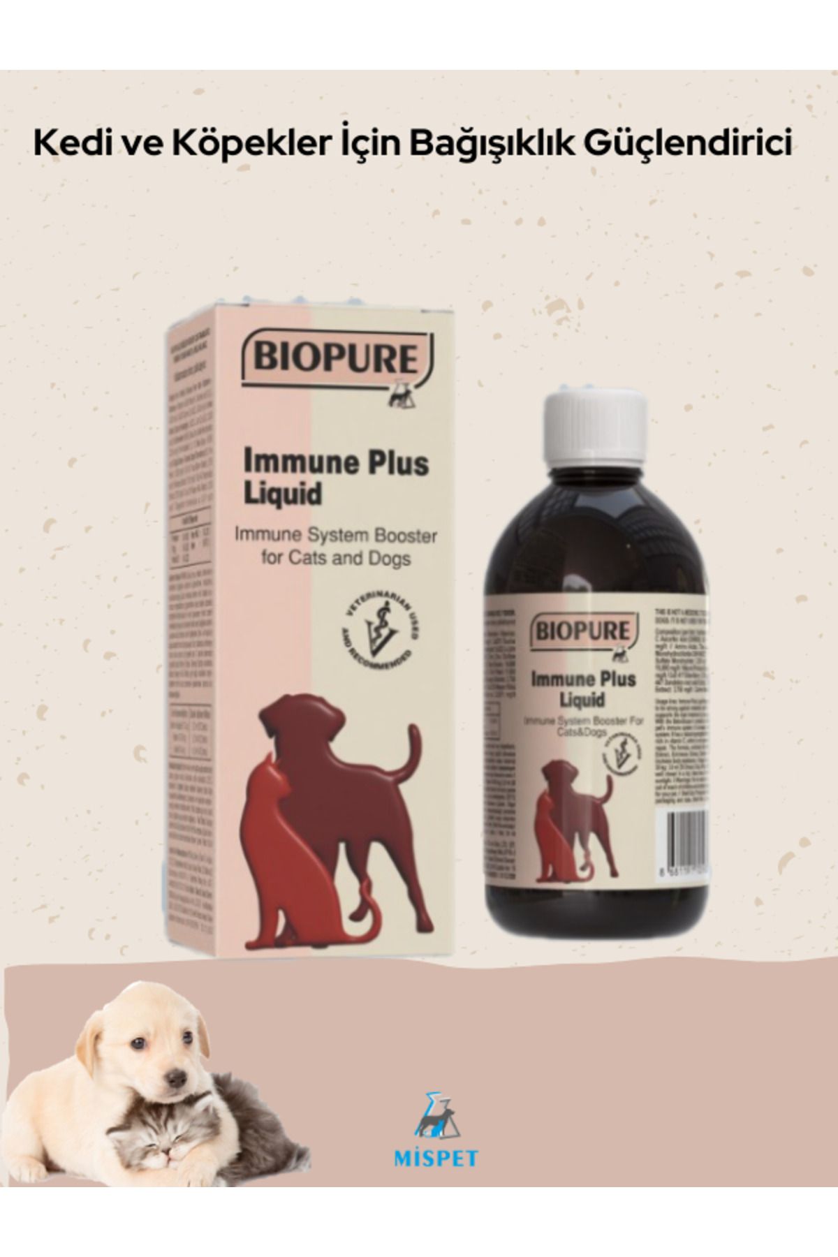 Bio Pure Kedi ve Köpekler İçin - Biopure Immune Plus Liquid