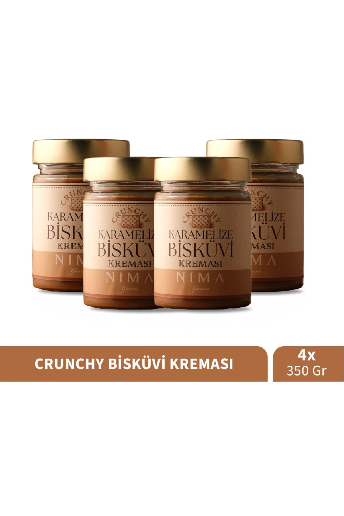 Nima Gurme %65 Premium Crunchy Bisküvi Kreması 4x350 gr