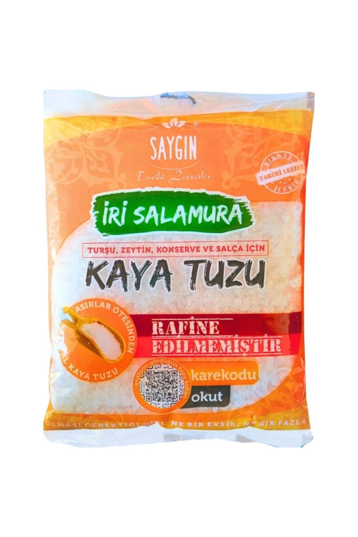 Saygın İri Salamura Kaya Tuzu 1500 gr