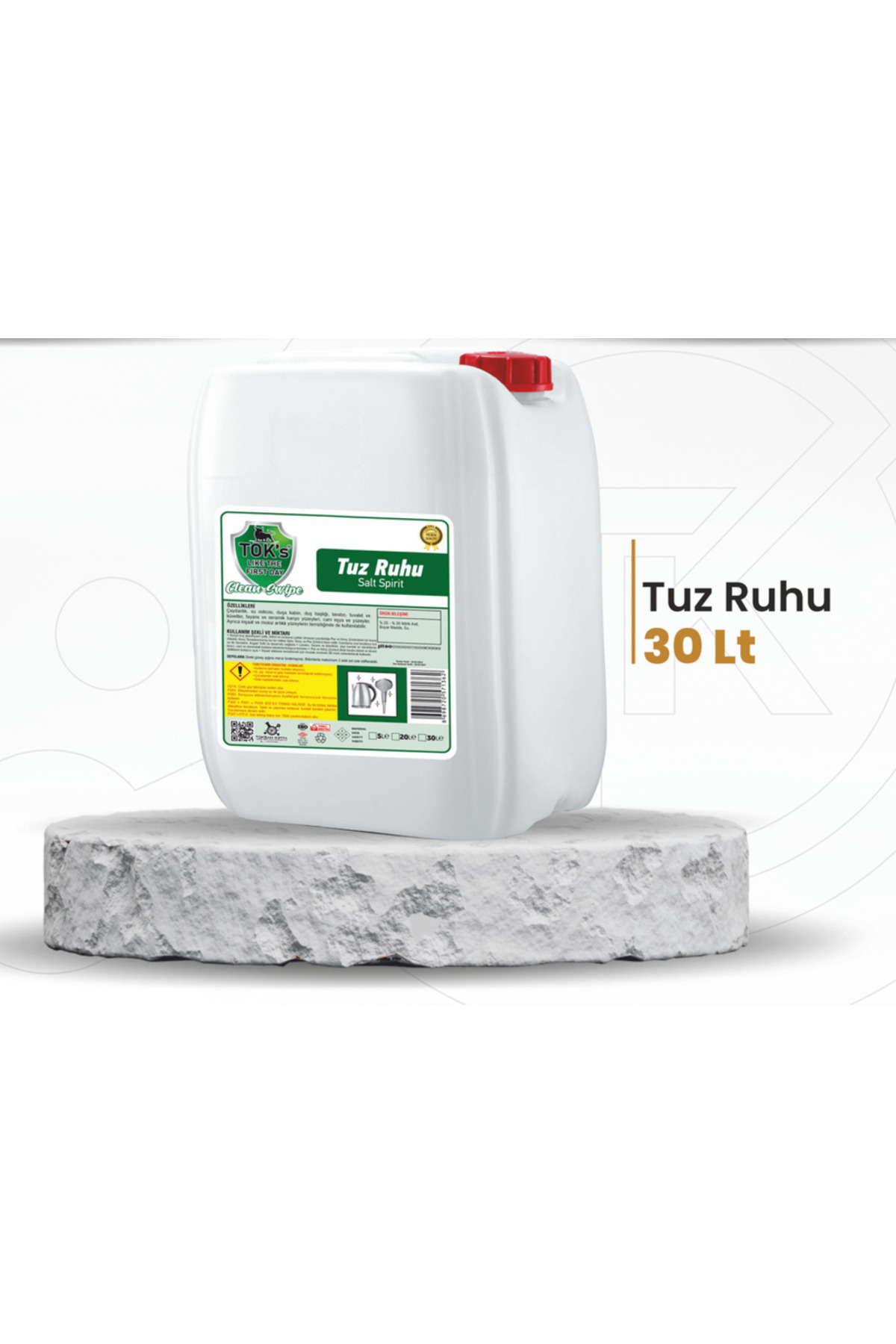 KRİSTALİÇE TUZ RUHU 30 LT