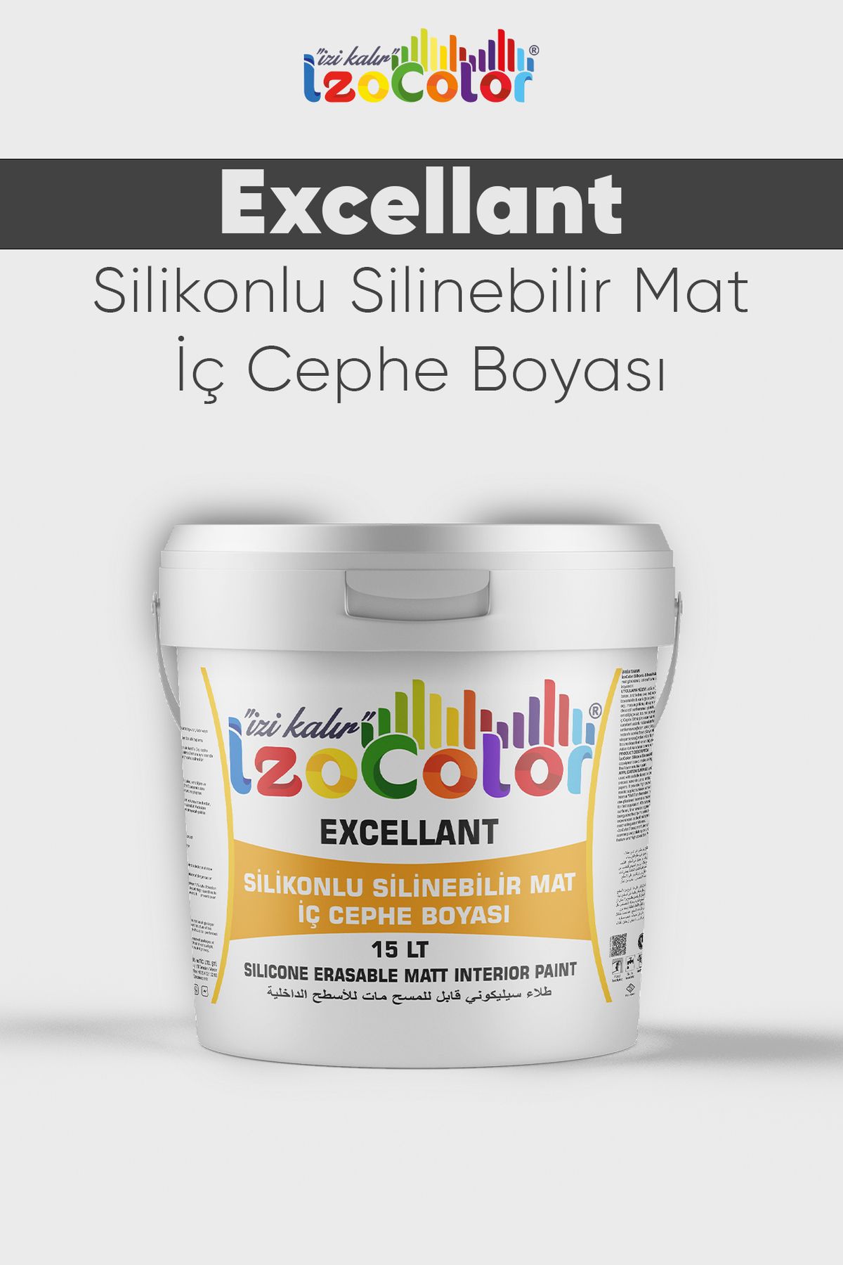 İzocolor Excellant Silikonlu Silinebilir Mat İç Cephe Boyası (15 LT)