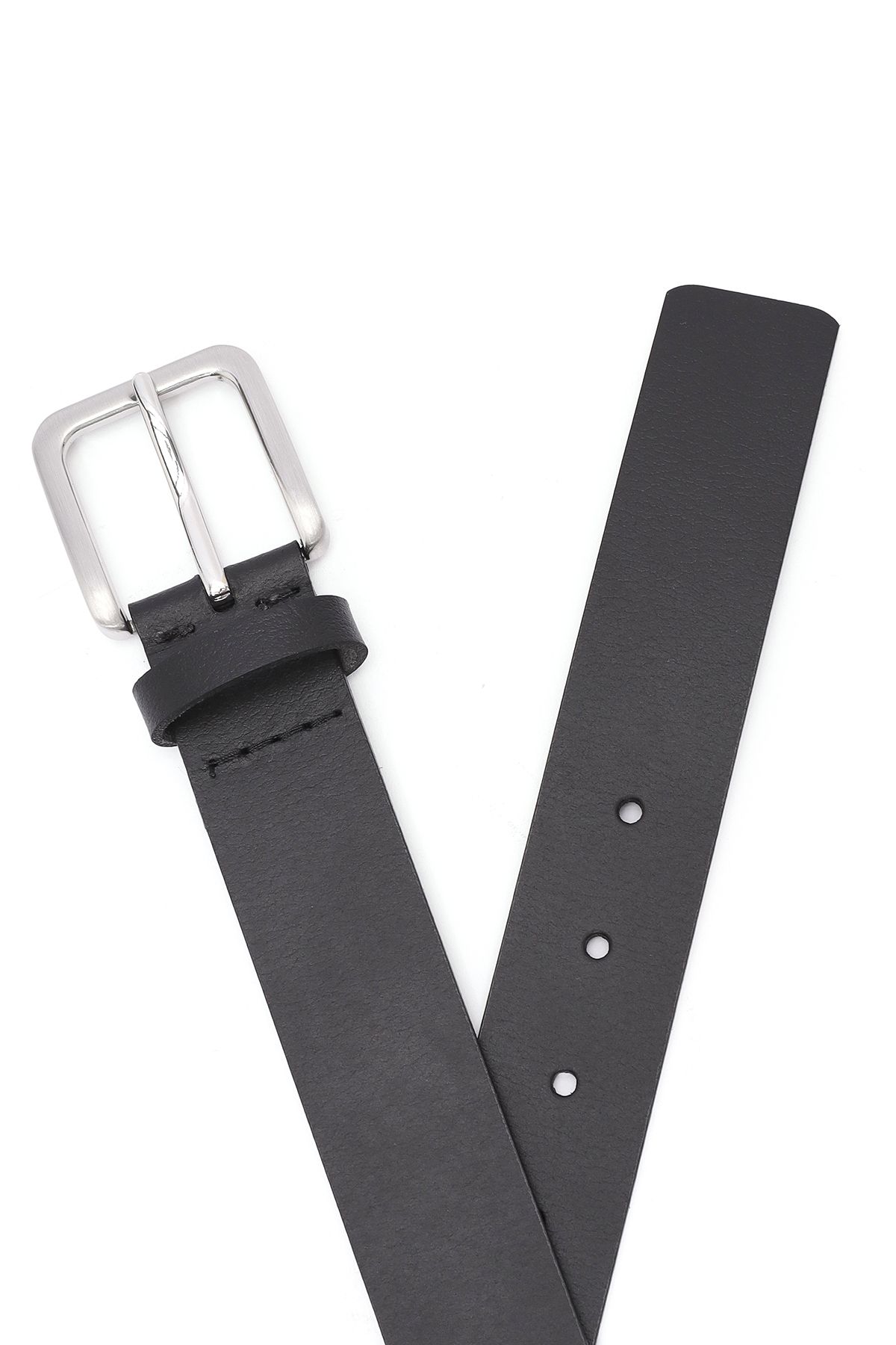 Derimod-Men's Black Leather Belt 000A2D 1305518 5