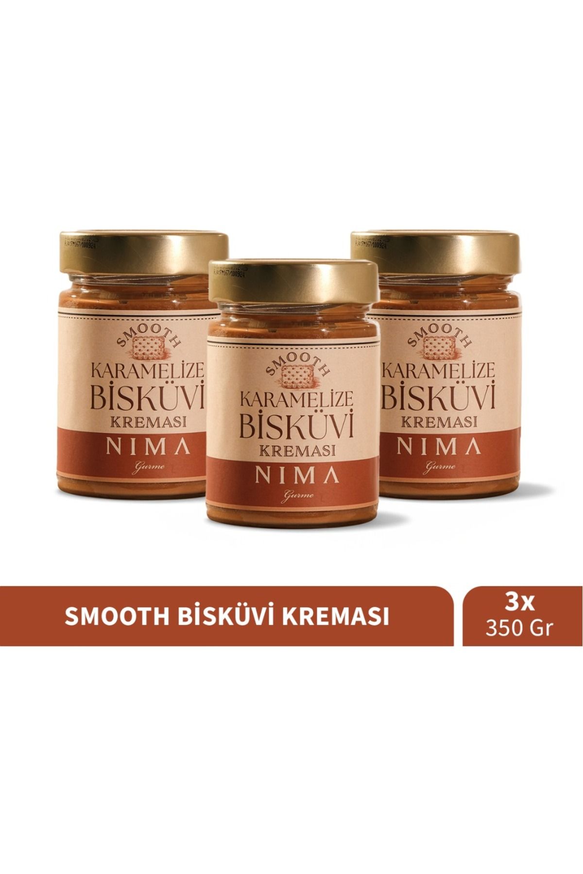 Nima Gurme %60 Premium Smooth Bisküvi Kreması 3*350 gr