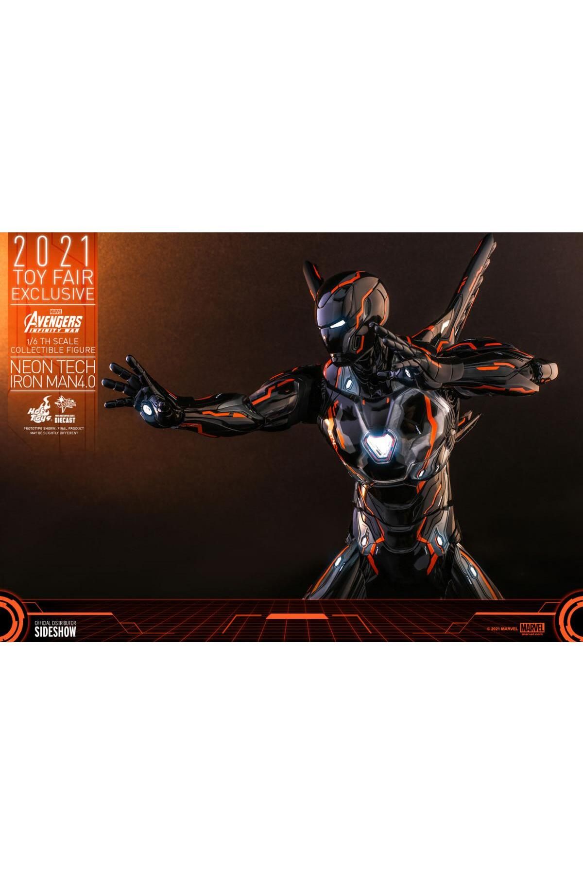 Hot Toys - Iron Man Neon Tech 4.0 Sixth Scale Exclusive Diecast Figure